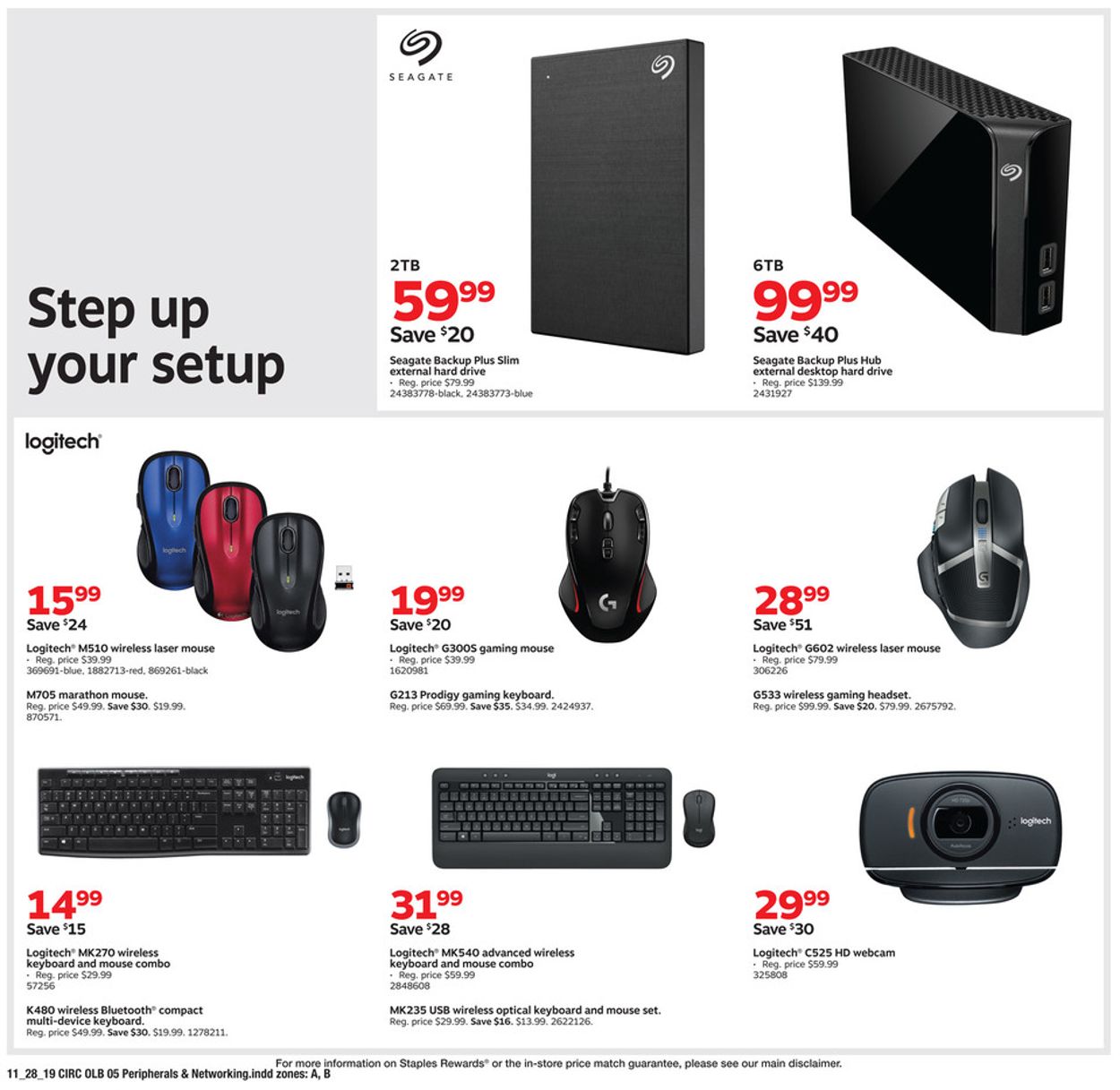 Catalogue Staples - Black Friday Ad 2019 from 11/28/2019