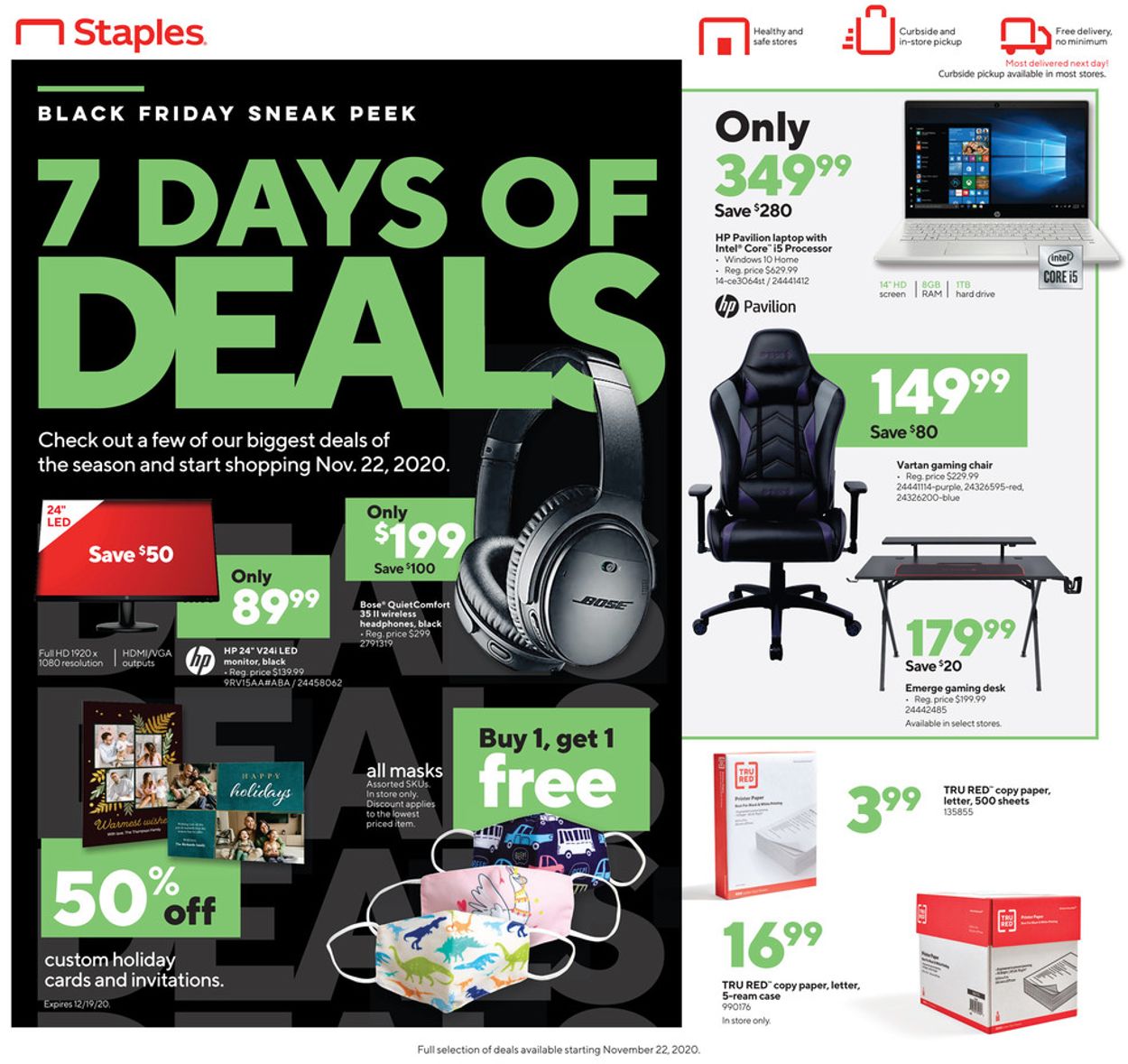 Catalogue Staples Black Friday 2020 from 11/01/2020