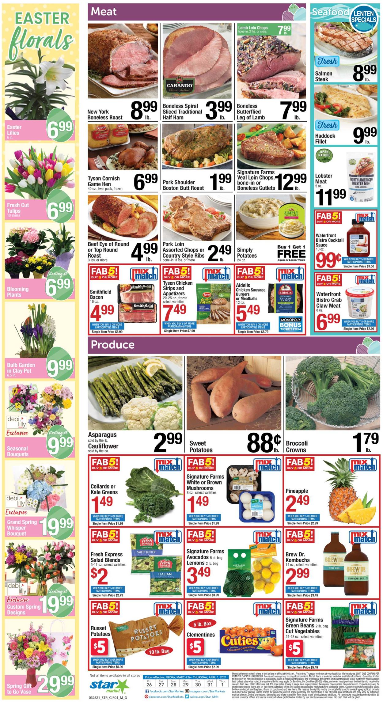 Catalogue Star Market - Easter 2021 Ad from 03/26/2021