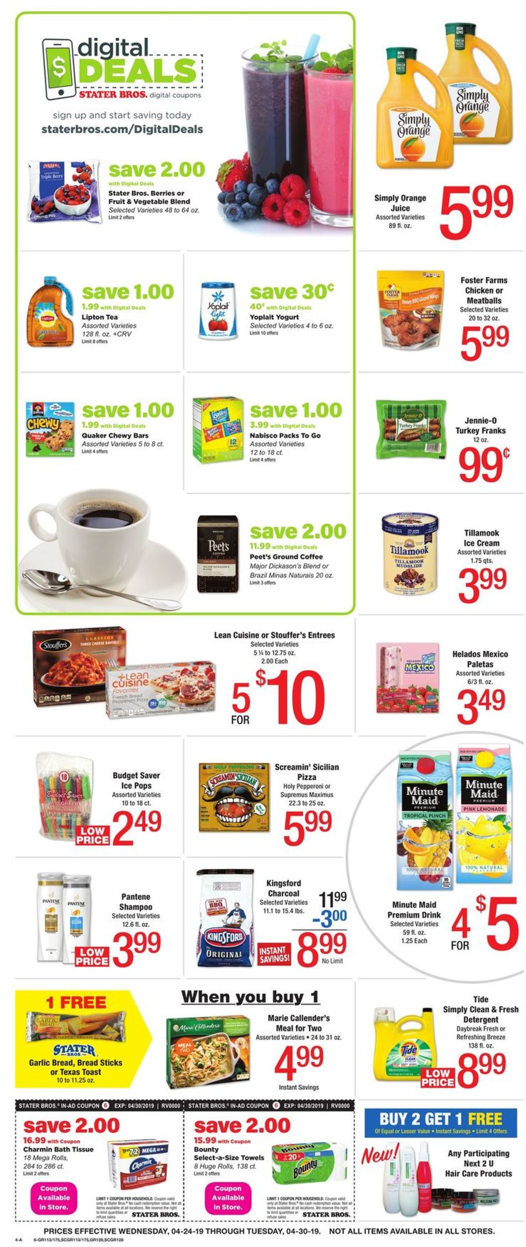 Catalogue Stater Bros. from 04/24/2019