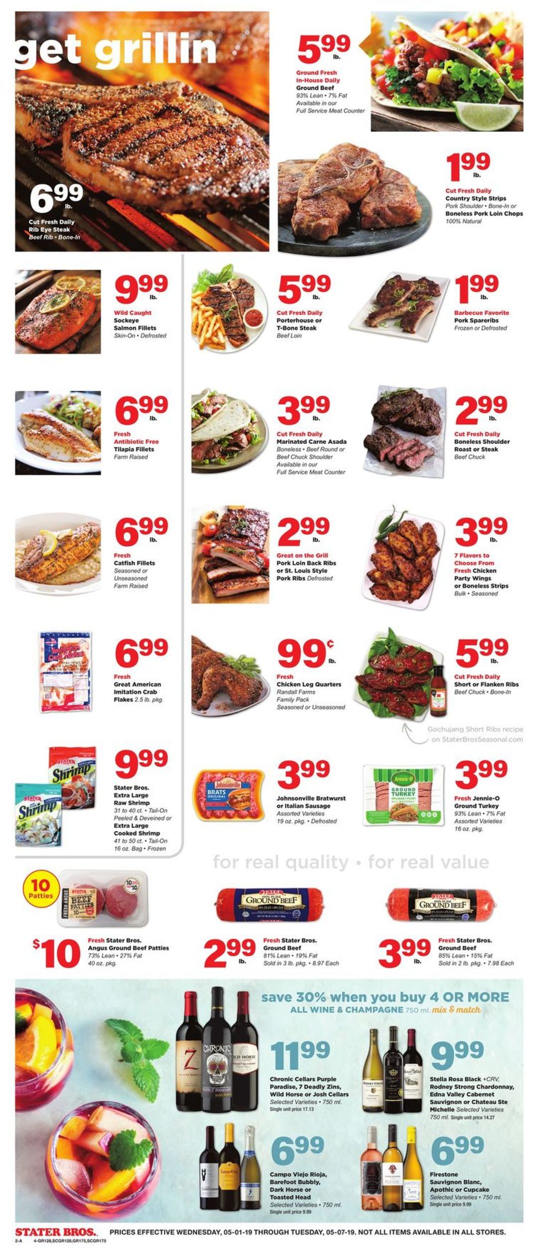Catalogue Stater Bros. from 05/01/2019