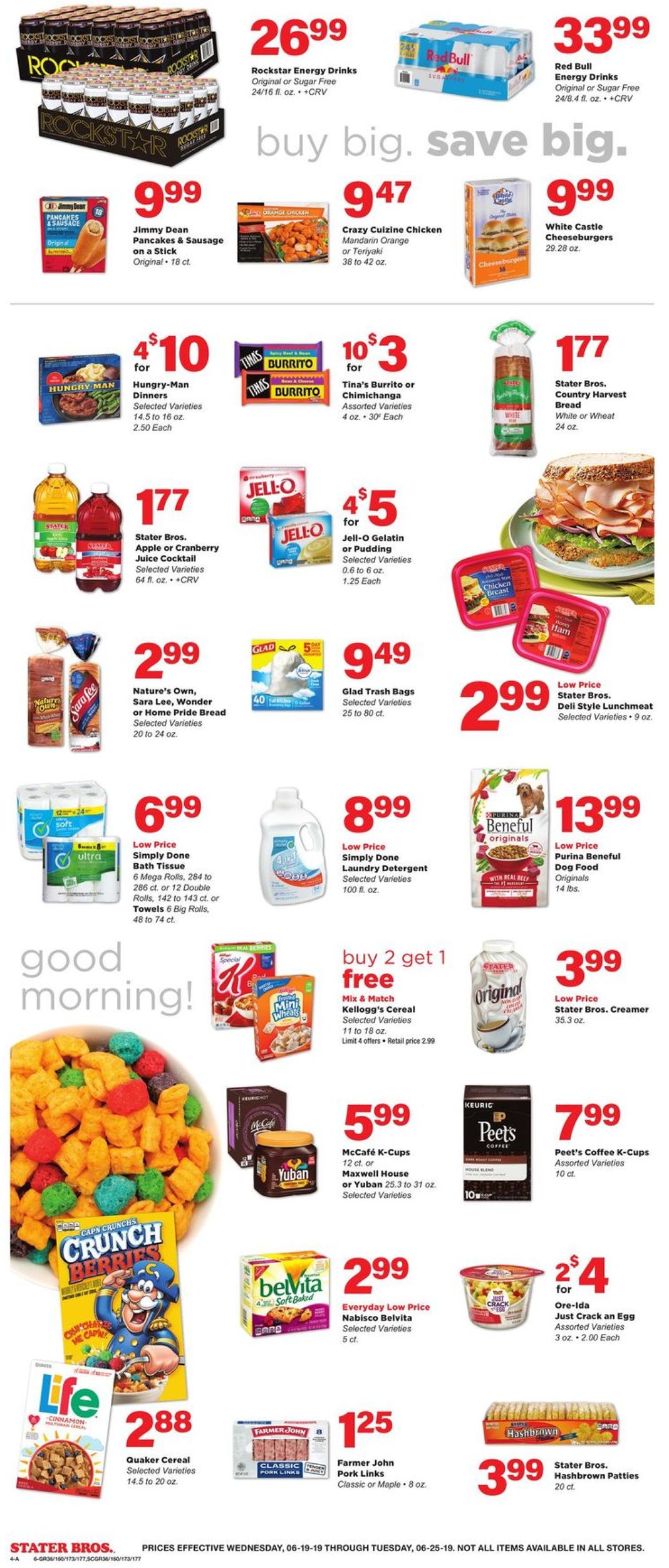 Catalogue Stater Bros. from 06/19/2019