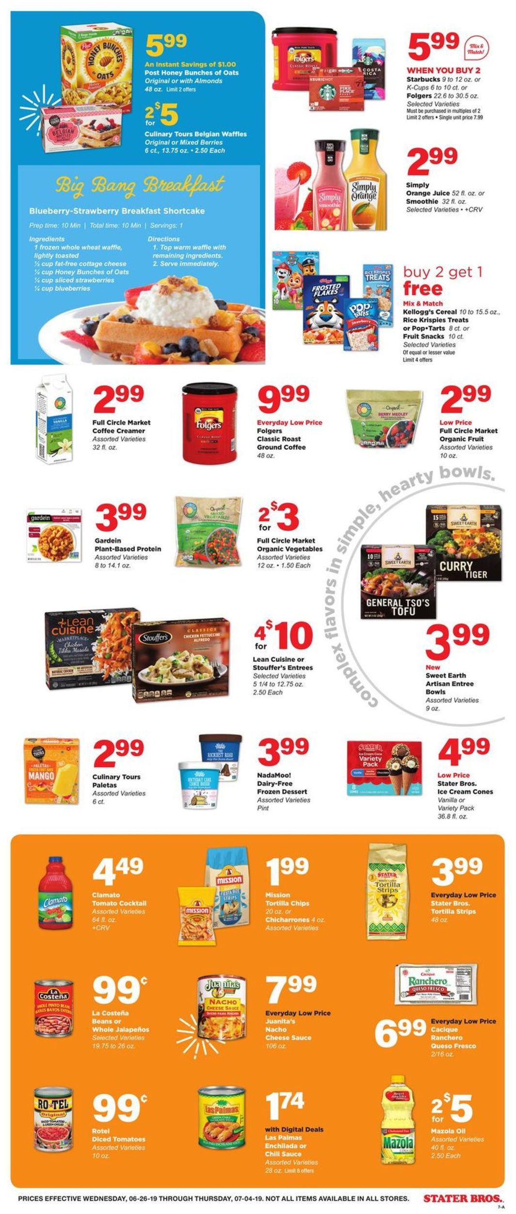 Catalogue Stater Bros. from 06/26/2019