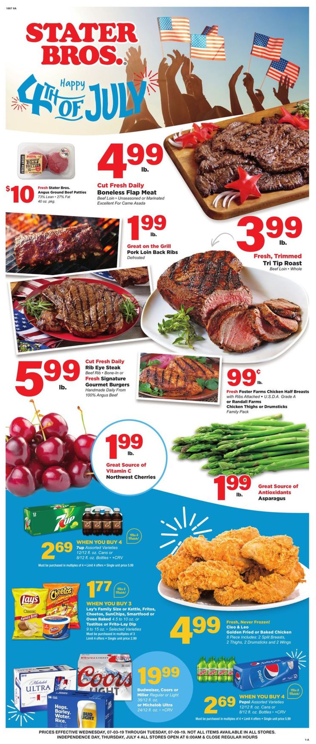 Catalogue Stater Bros. from 07/03/2019