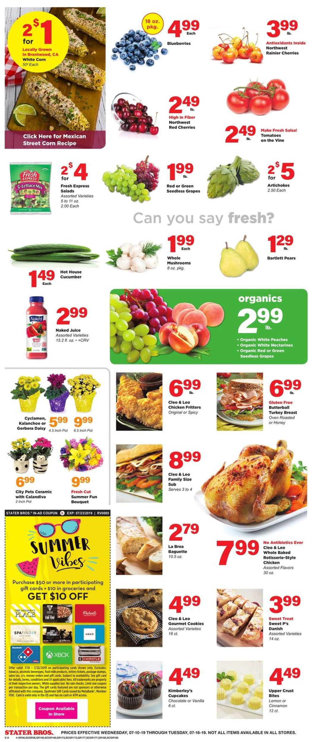 Catalogue Stater Bros. from 07/10/2019