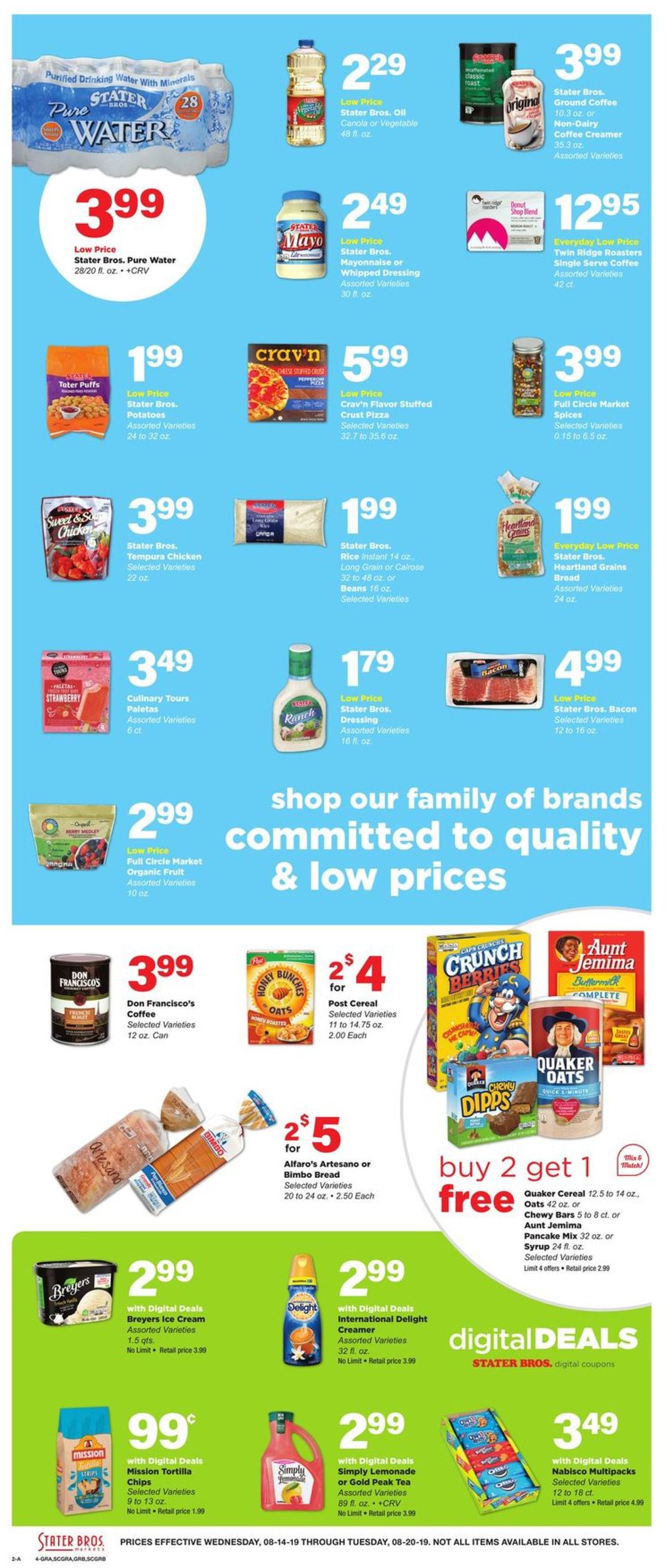 Catalogue Stater Bros. from 08/14/2019