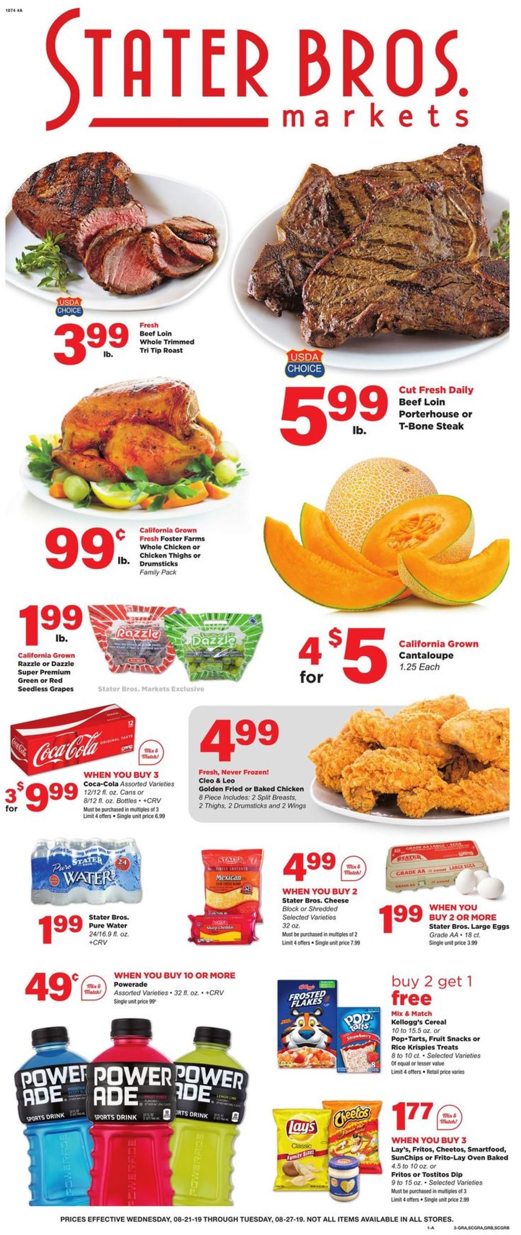 Catalogue Stater Bros. from 08/21/2019
