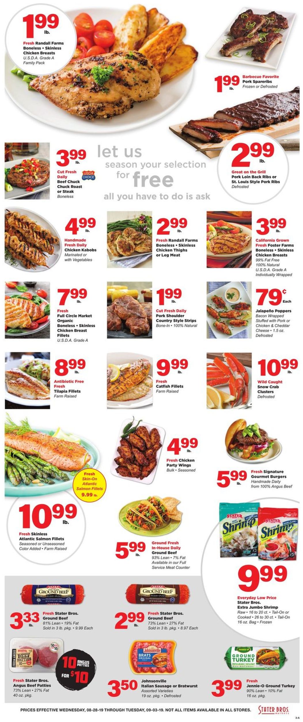 Catalogue Stater Bros. from 08/28/2019