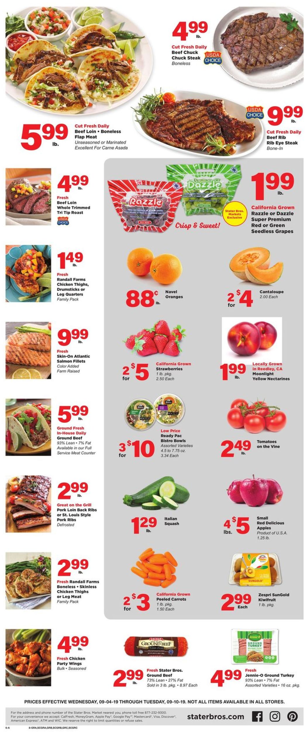 Catalogue Stater Bros. from 09/04/2019