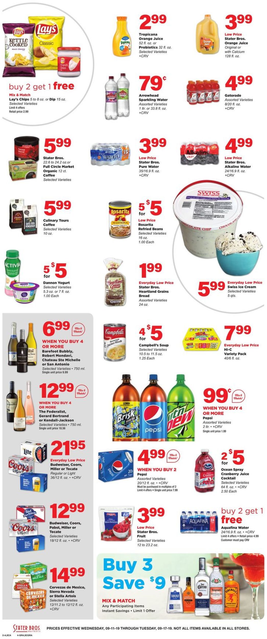 Catalogue Stater Bros. from 09/11/2019