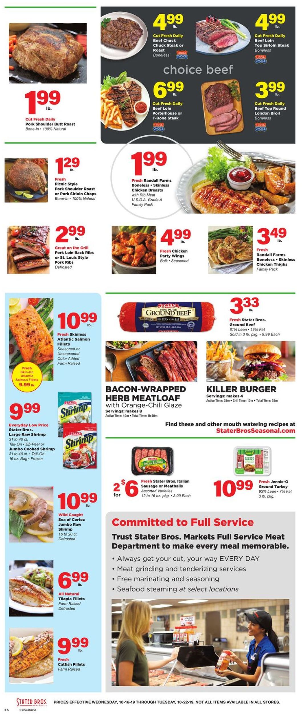 Catalogue Stater Bros. from 10/16/2019