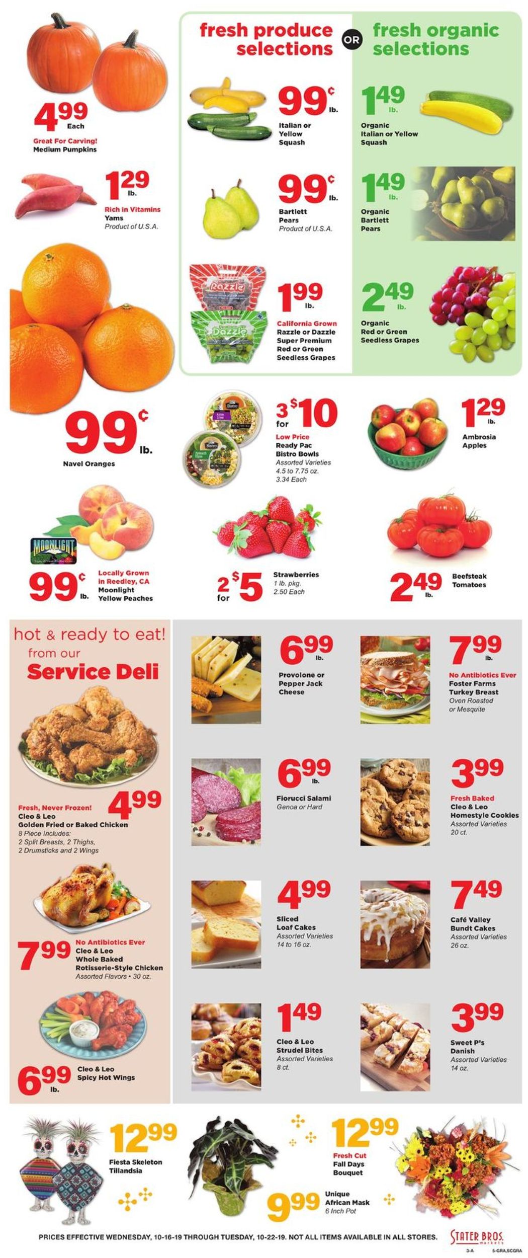 Catalogue Stater Bros. from 10/16/2019