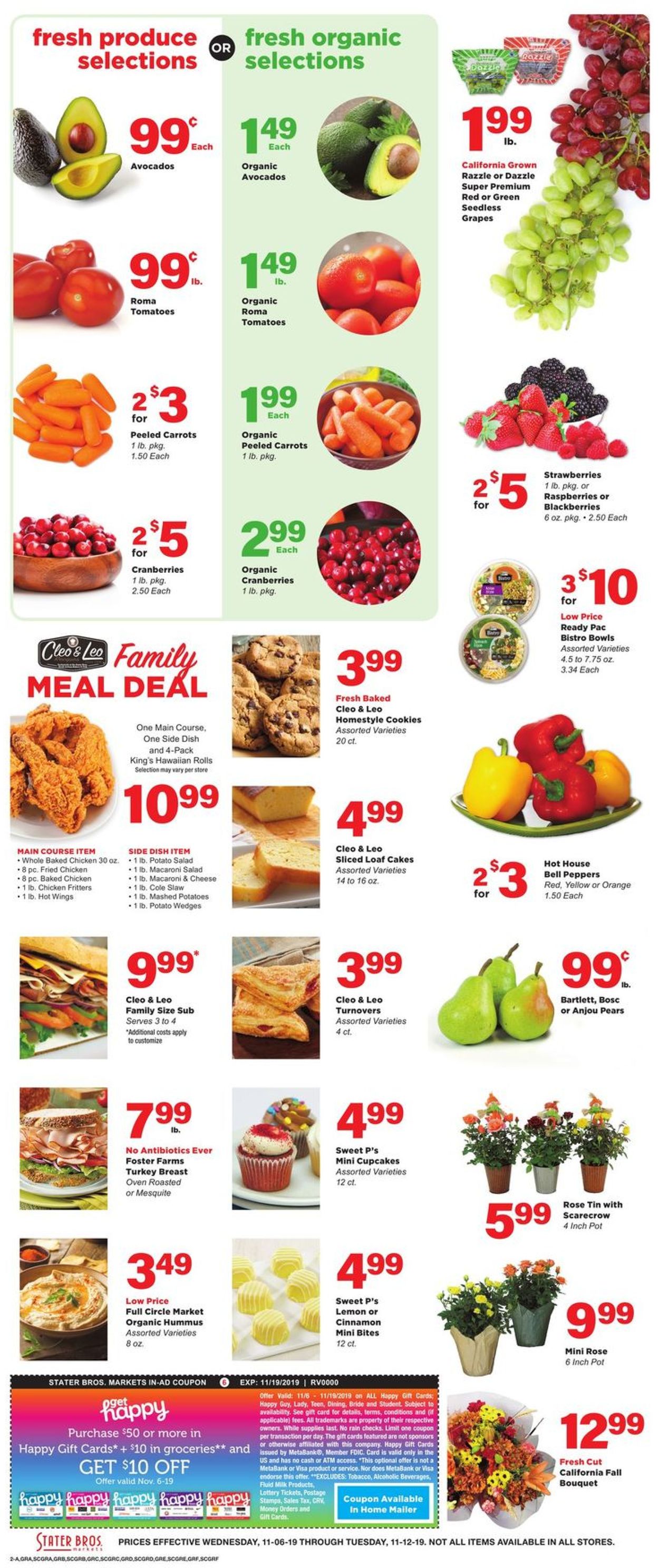 Catalogue Stater Bros. from 11/06/2019