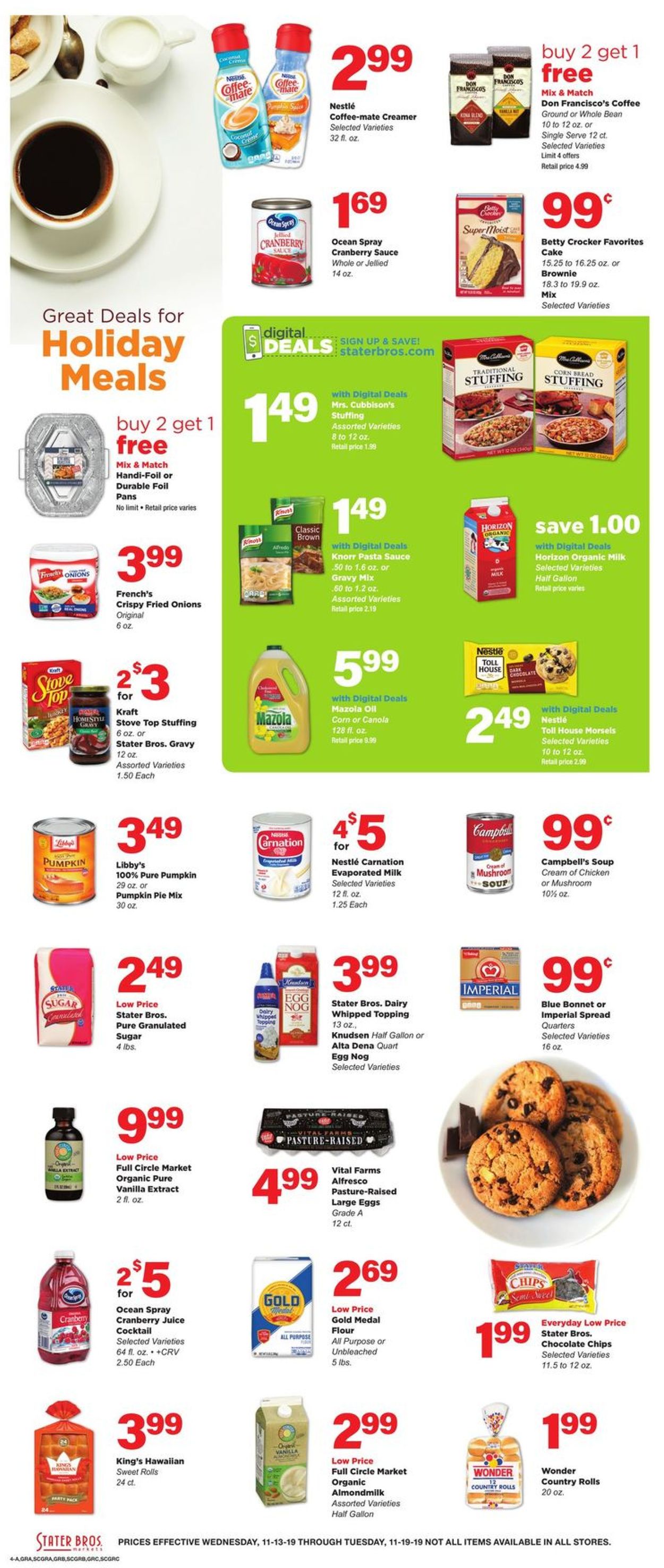 Catalogue Stater Bros. from 11/13/2019
