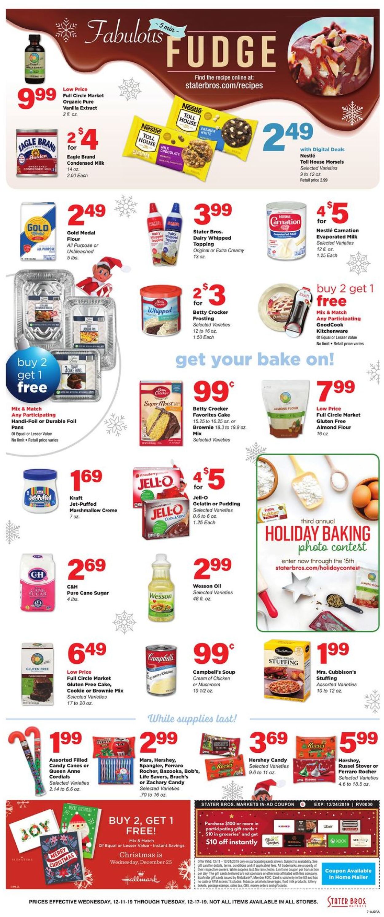 Catalogue Stater Bros. - Christmas Ad 2019 from 12/11/2019