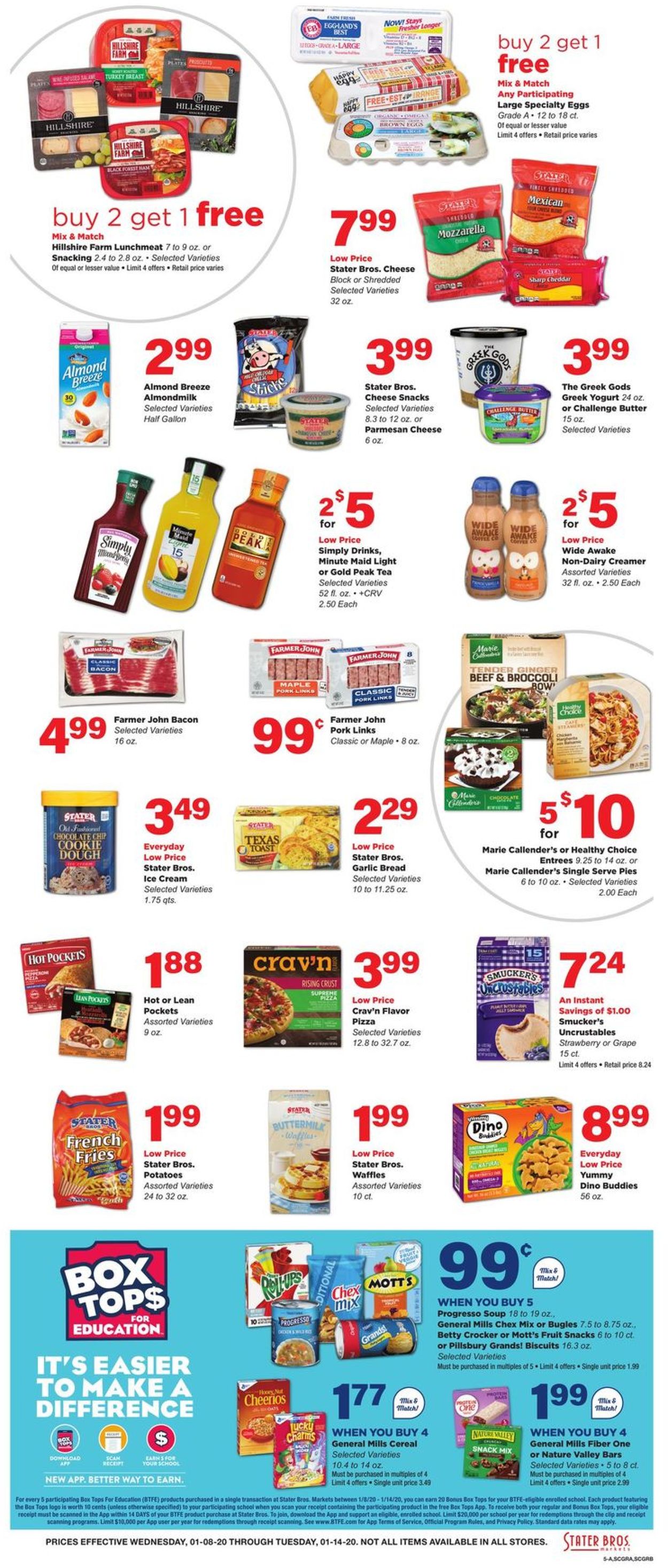 Catalogue Stater Bros. from 01/08/2020