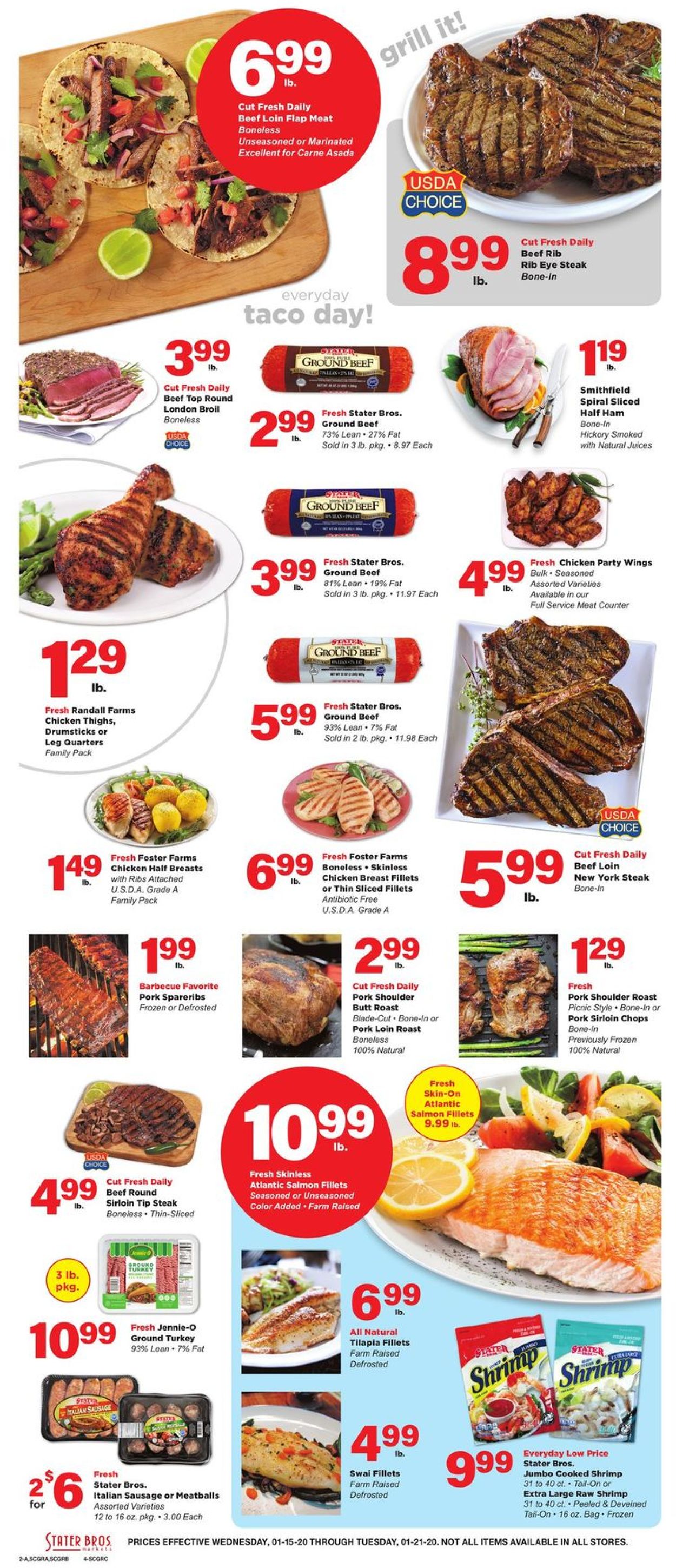 Catalogue Stater Bros. from 01/15/2020