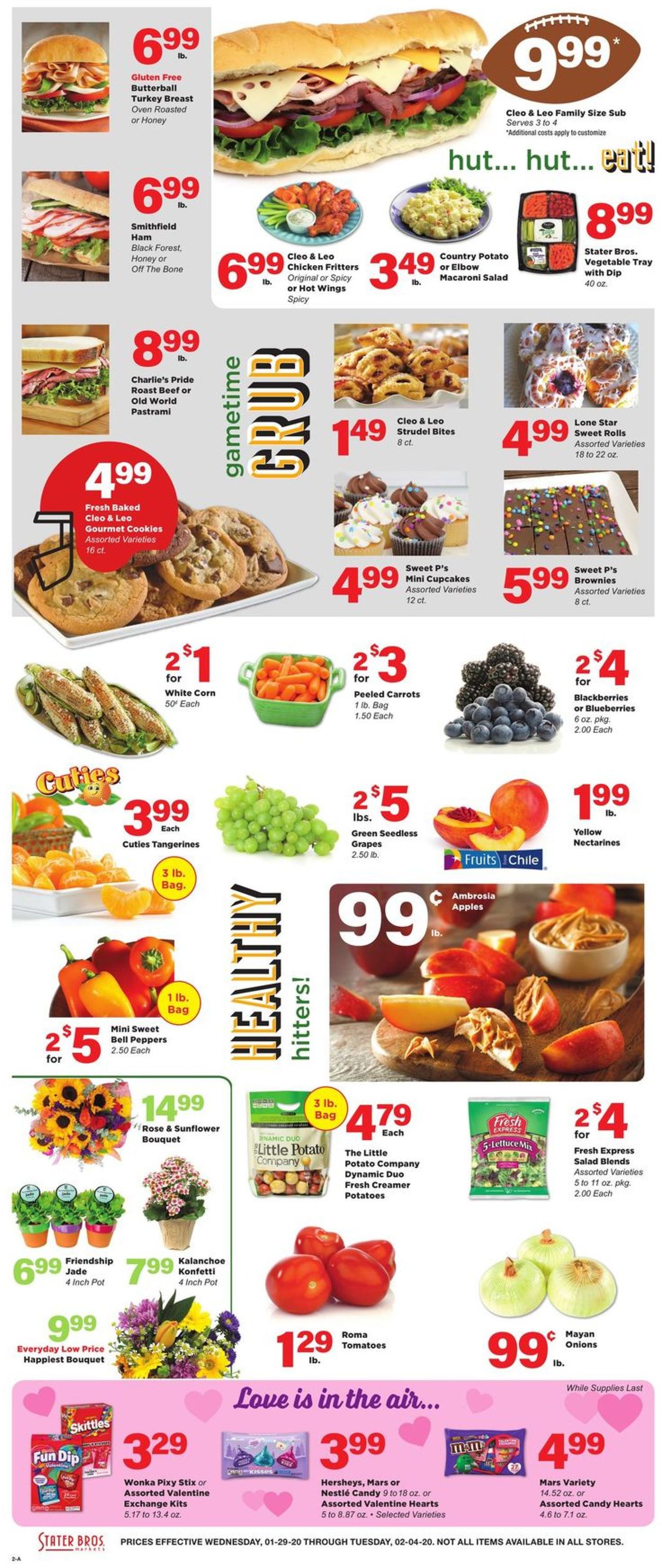 Catalogue Stater Bros. from 01/29/2020