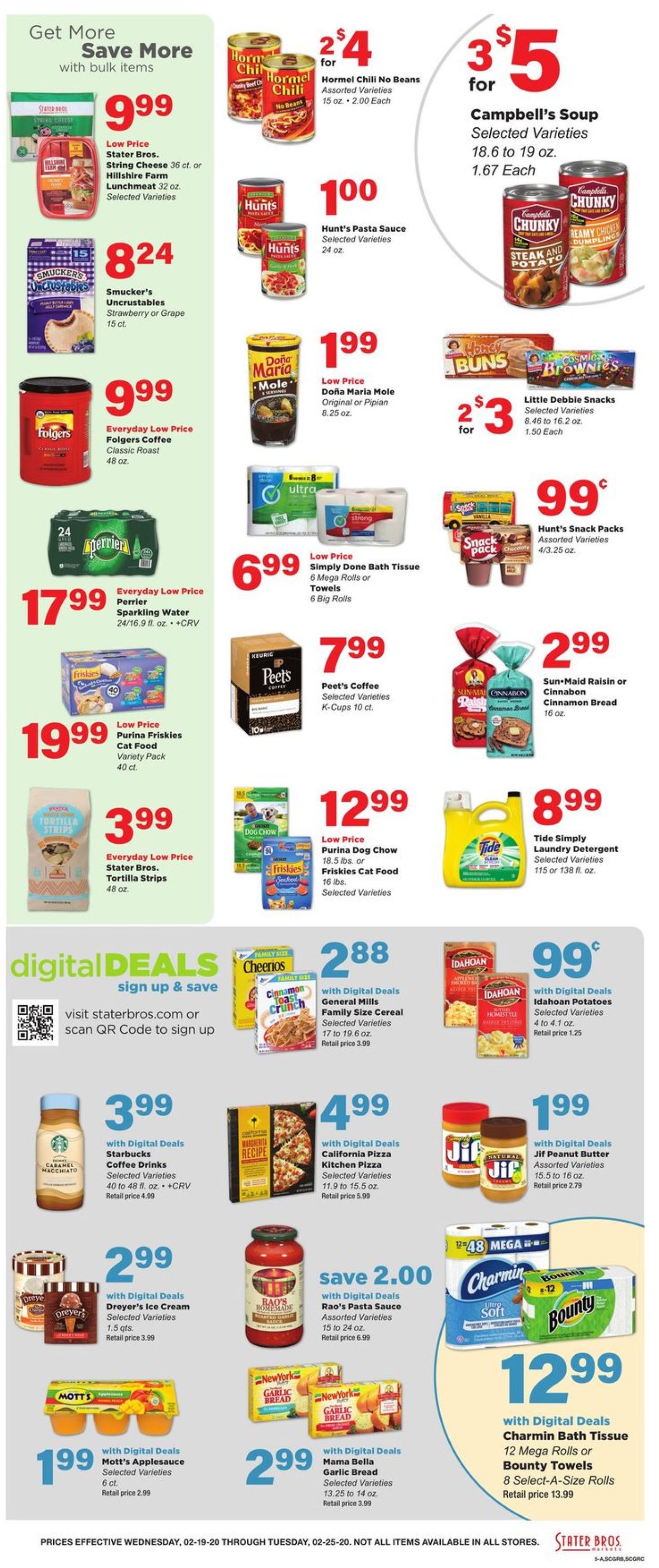 Catalogue Stater Bros. from 02/19/2020