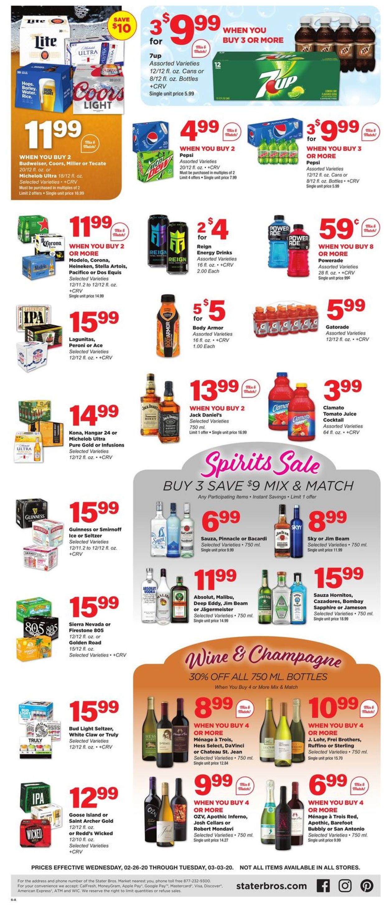Catalogue Stater Bros. from 02/26/2020