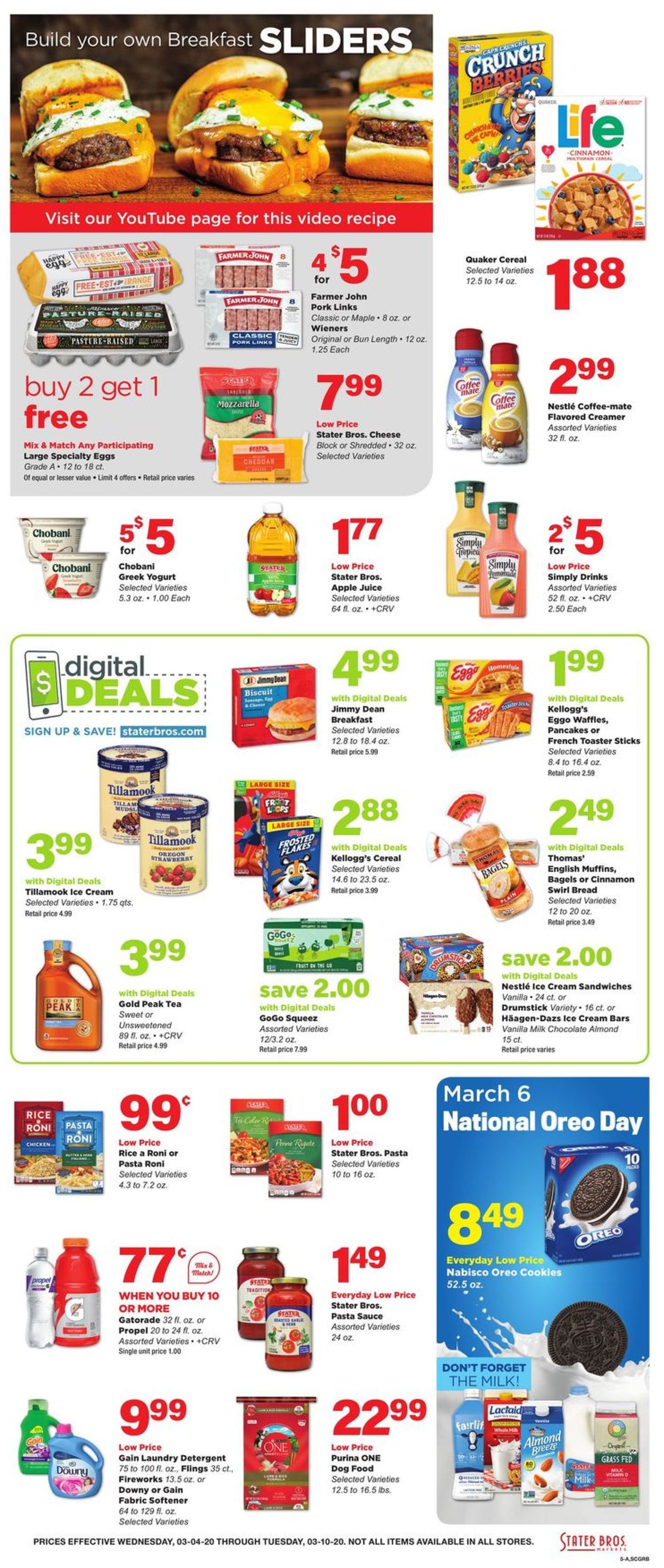 Catalogue Stater Bros. from 03/04/2020