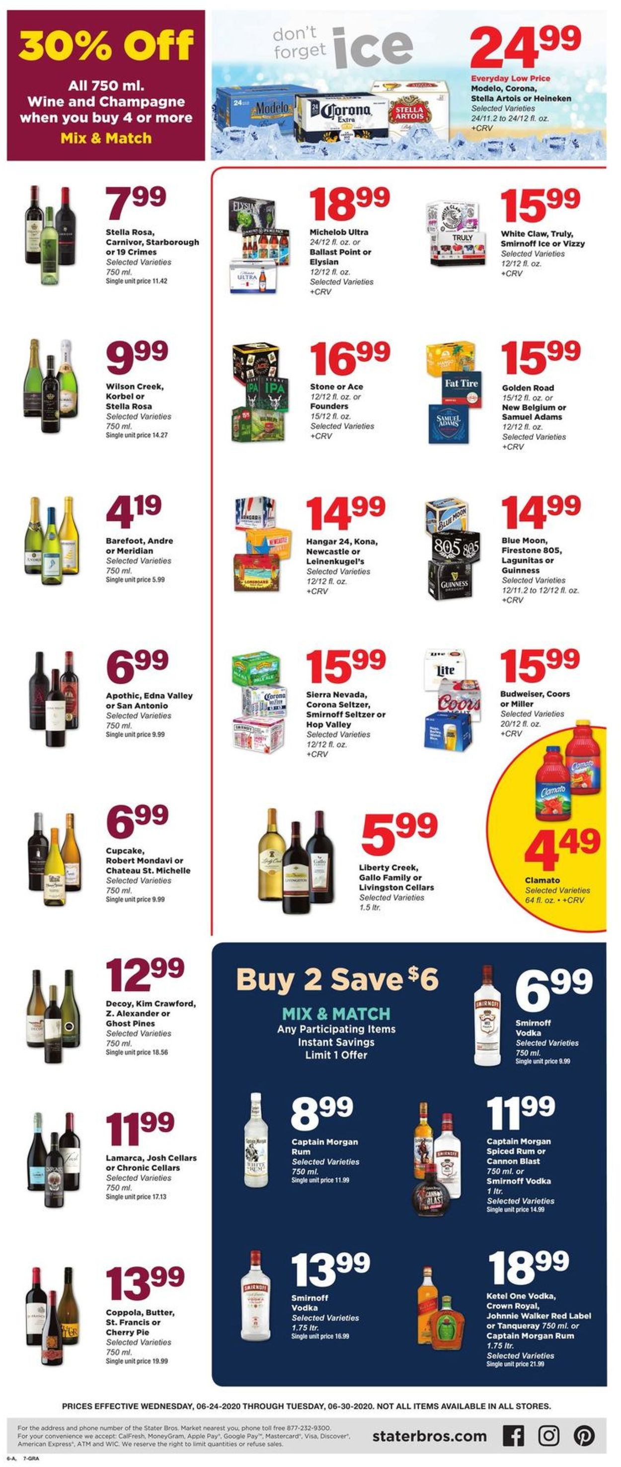 Catalogue Stater Bros. from 06/24/2020