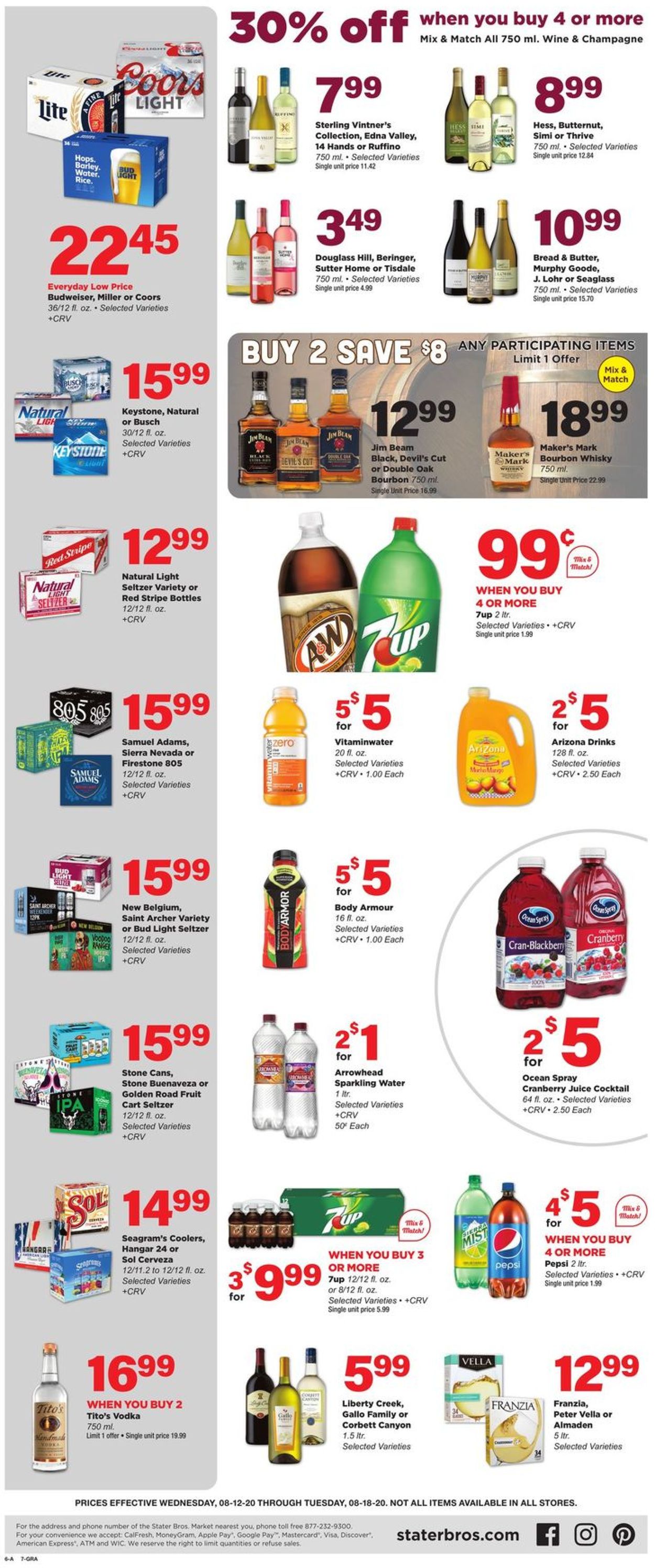 Catalogue Stater Bros. from 08/12/2020