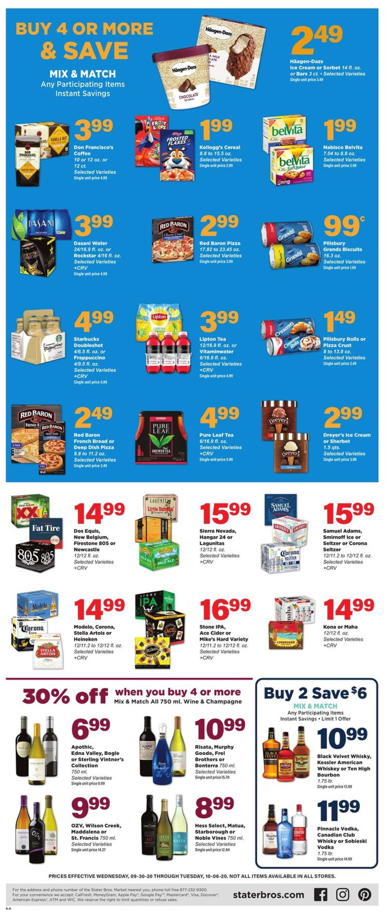 Catalogue Stater Bros. from 09/30/2020