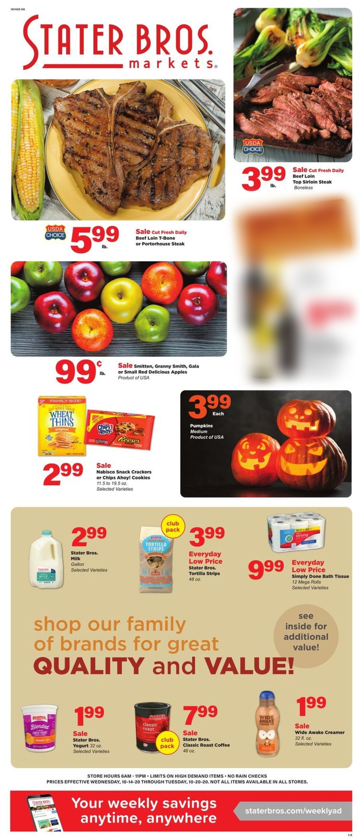 Catalogue Stater Bros. from 10/14/2020