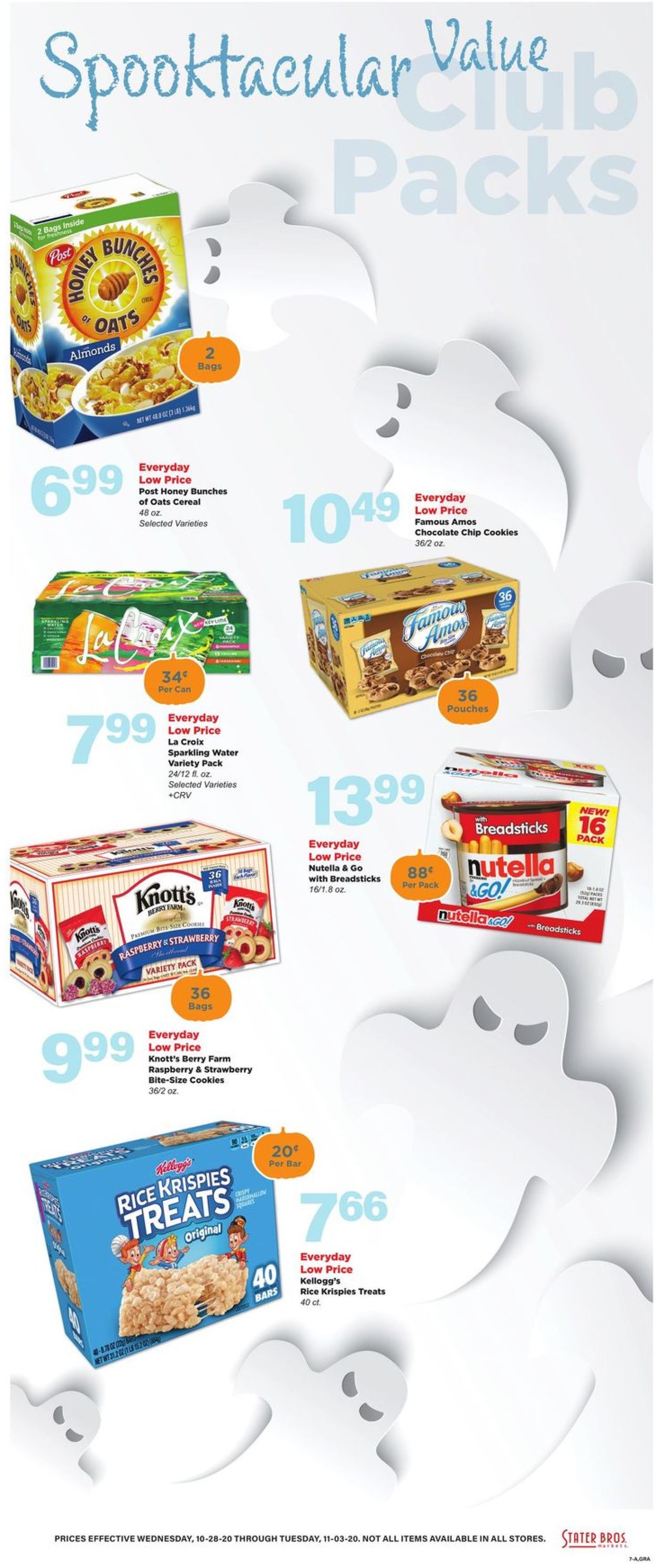 Catalogue Stater Bros. Halloween 2020 from 10/28/2020