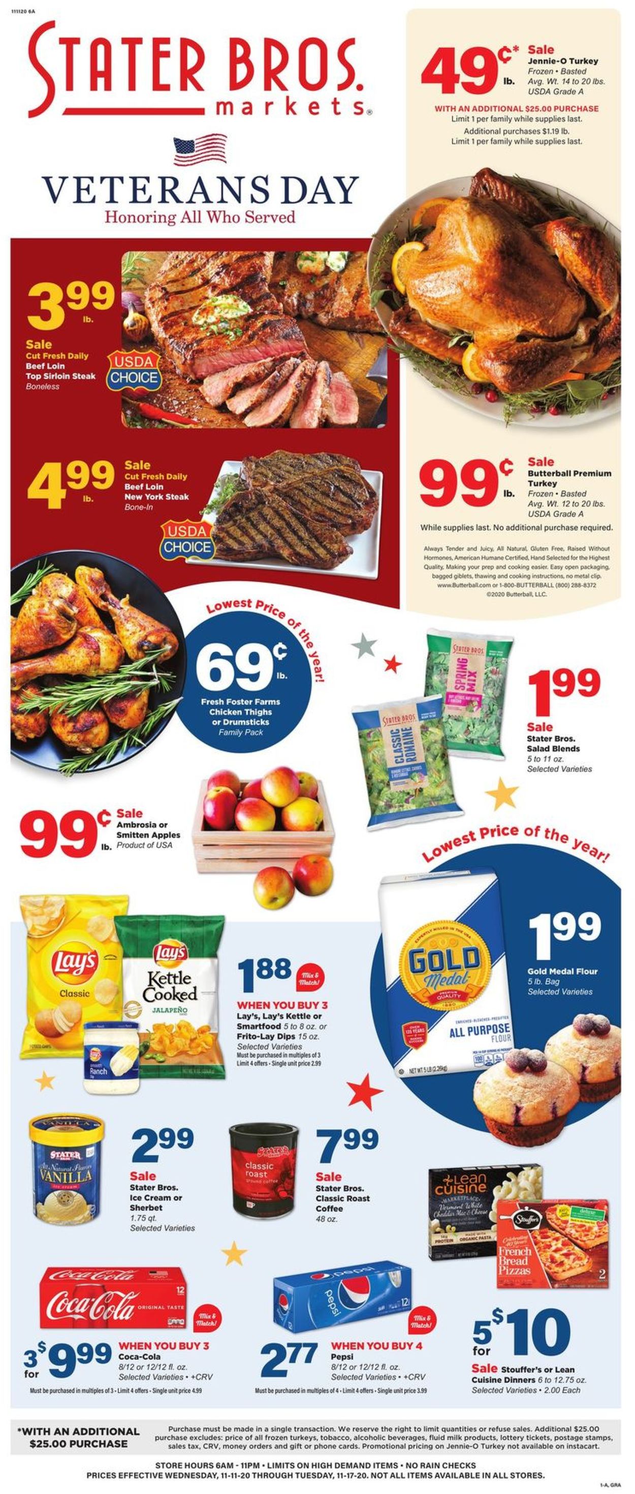 Catalogue Stater Bros. from 11/11/2020