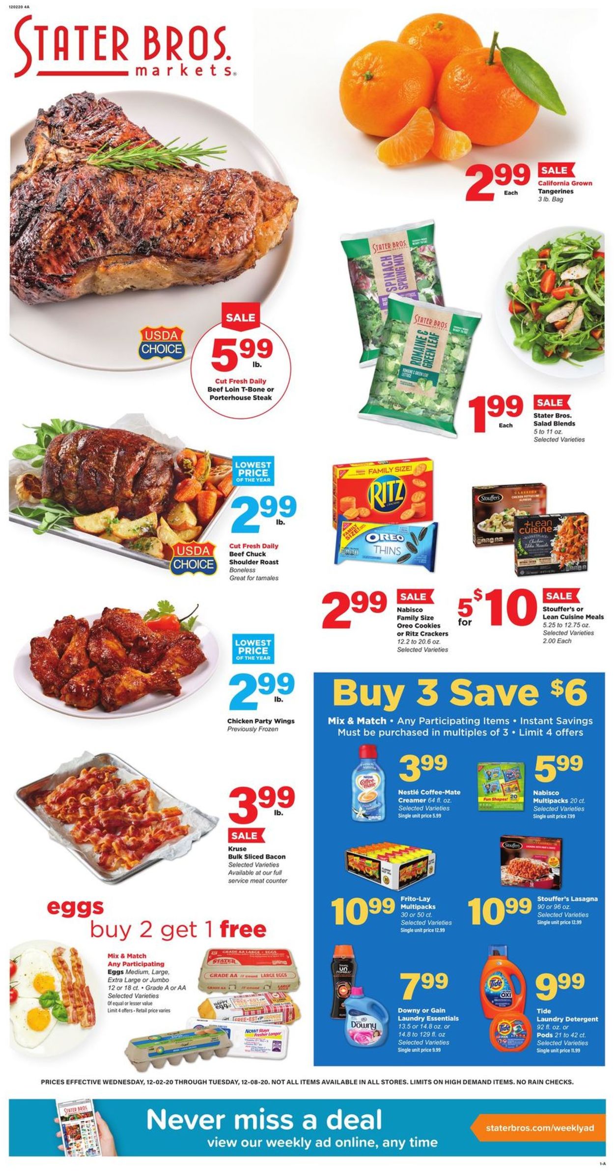 Catalogue Stater Bros. from 12/02/2020