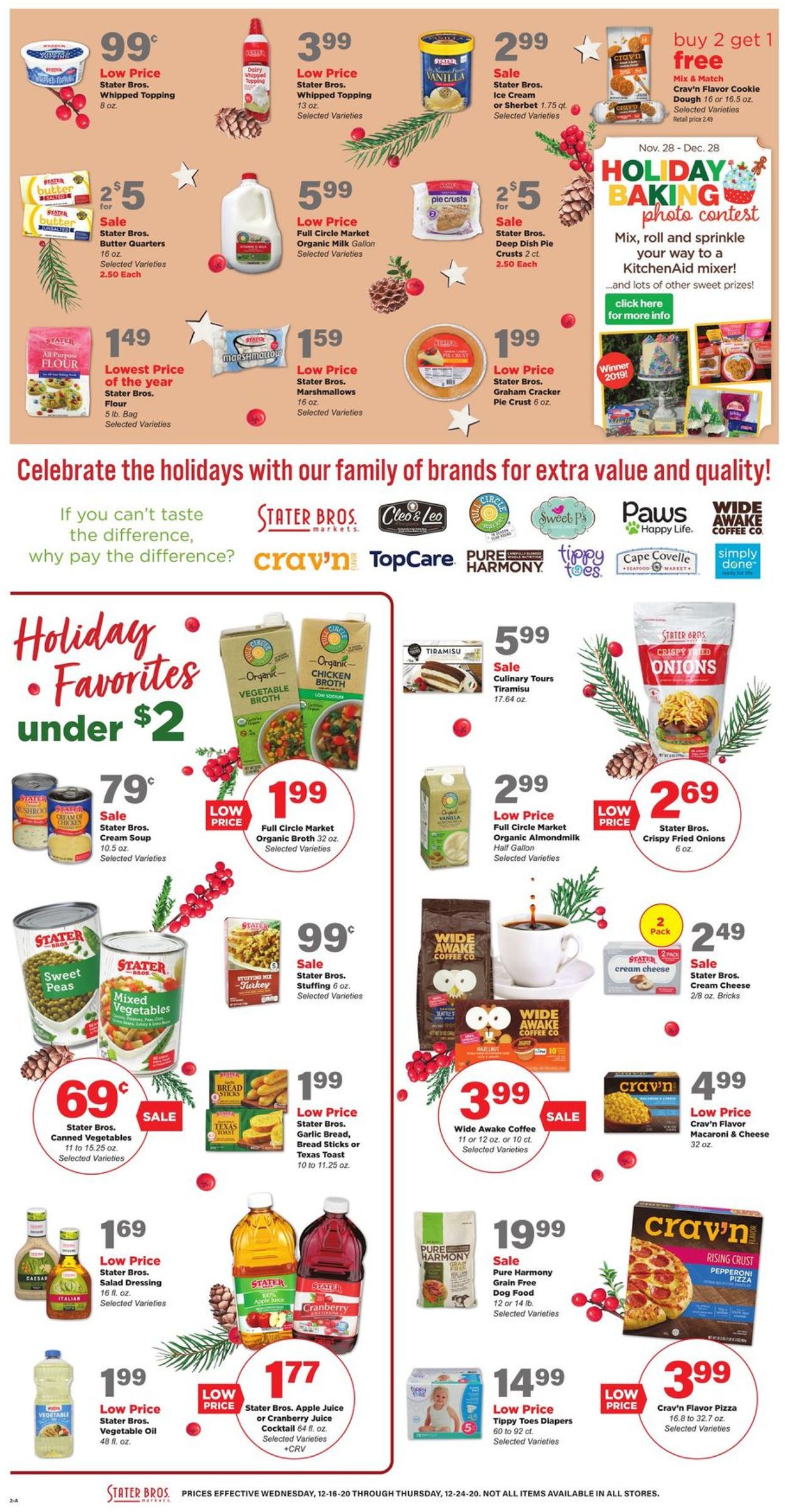 Catalogue Stater Bros. Christmas 2020 from 12/16/2020