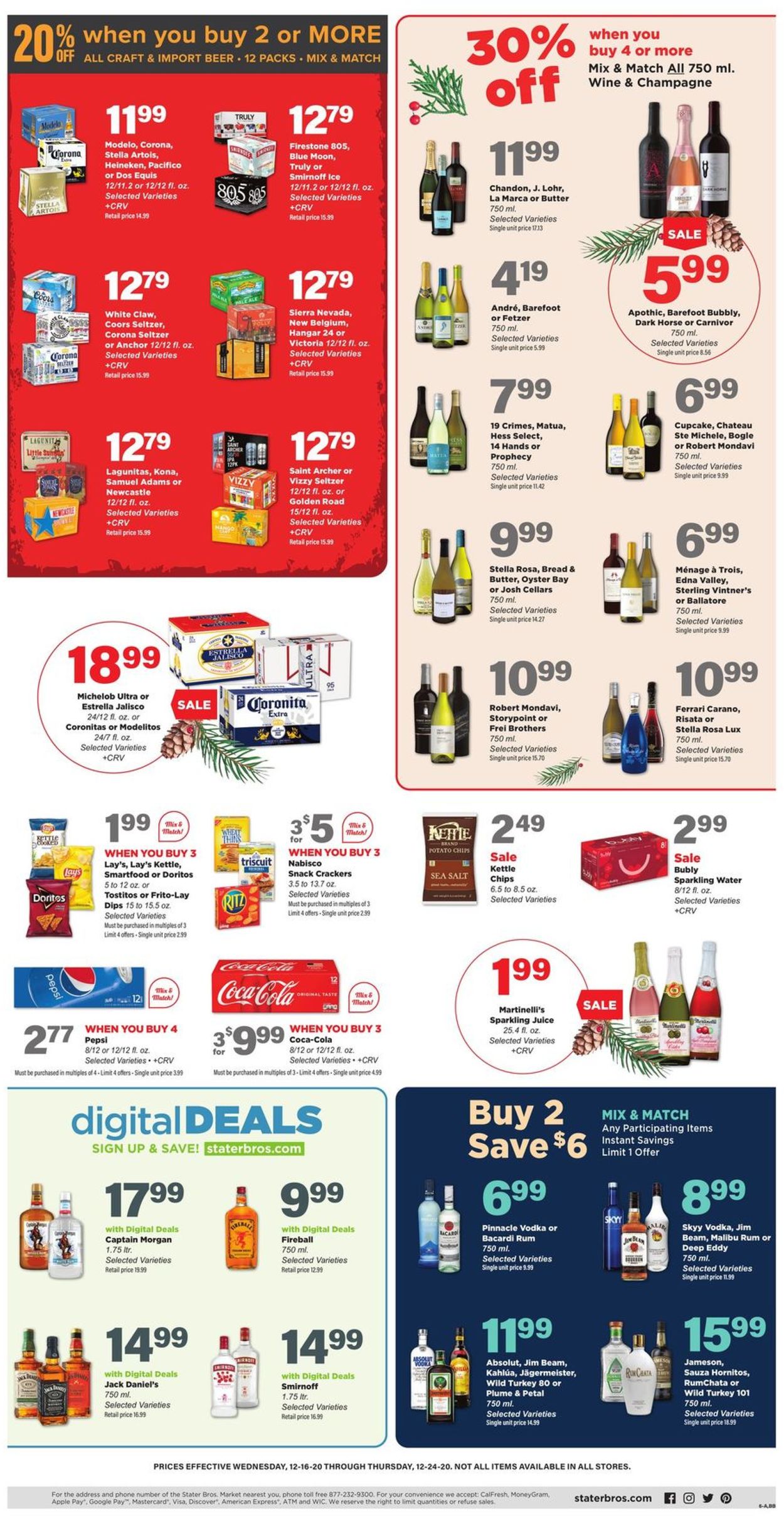 Catalogue Stater Bros. Christmas 2020 from 12/16/2020