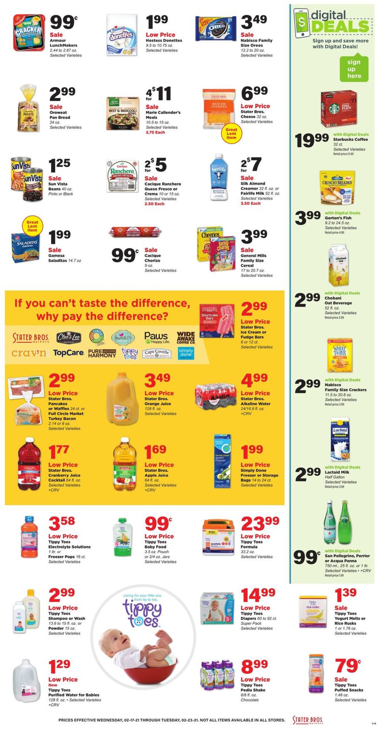 Catalogue Stater Bros. from 02/17/2021