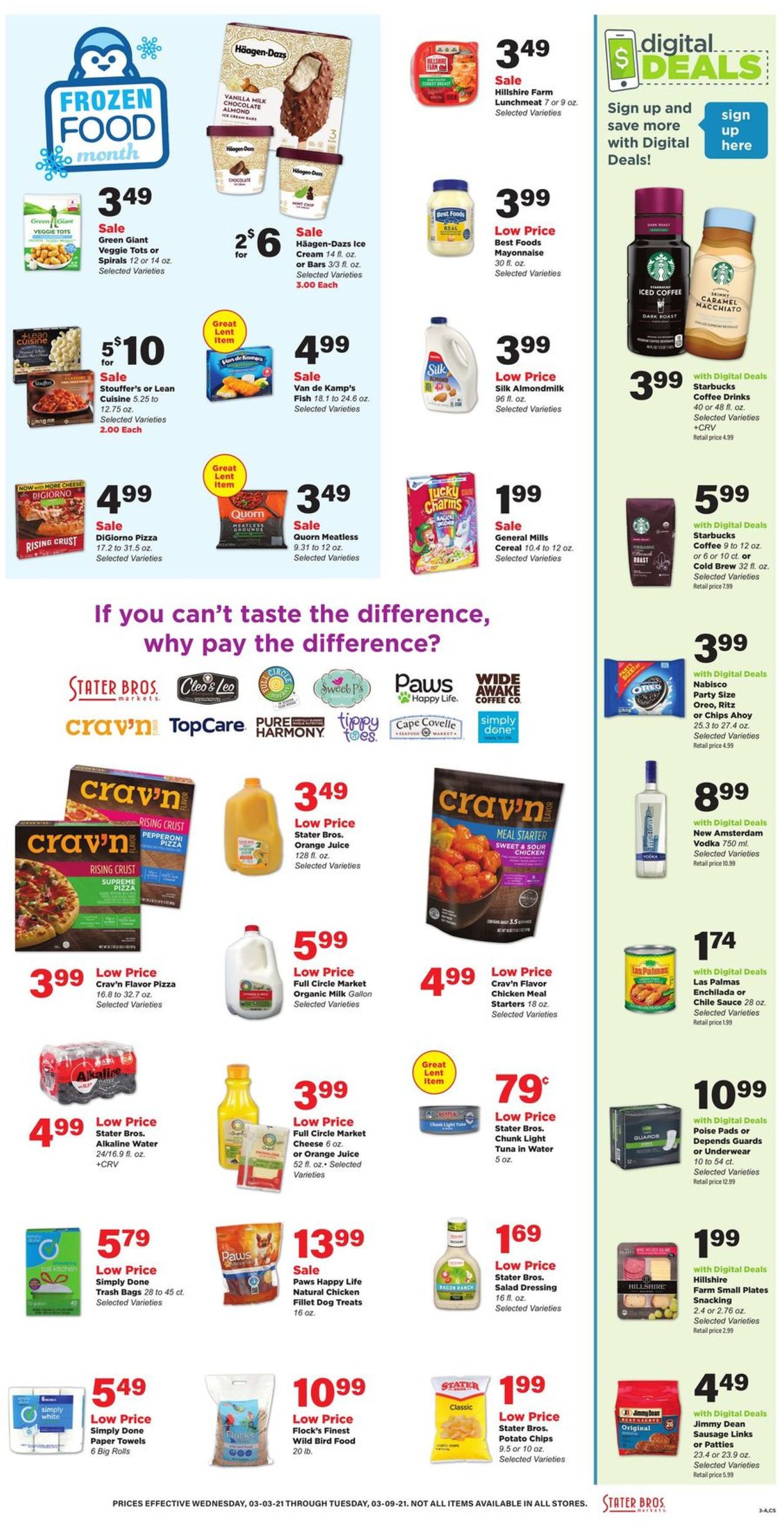 Catalogue Stater Bros. from 03/03/2021