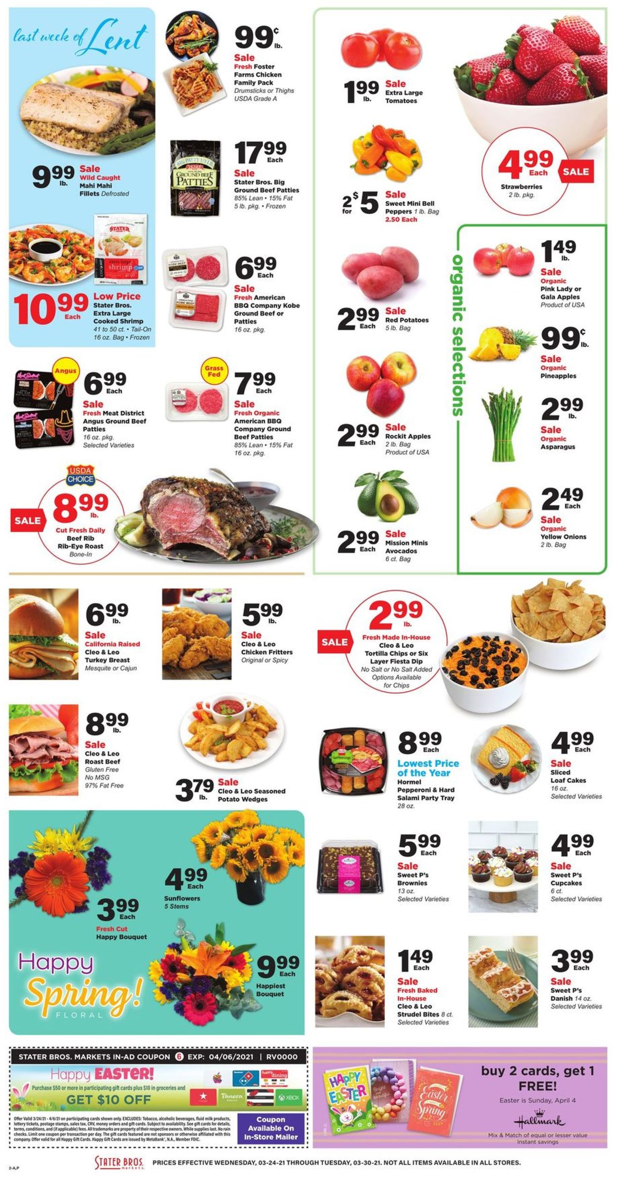 Catalogue Stater Bros. - Easter 2021 Ad from 03/24/2021