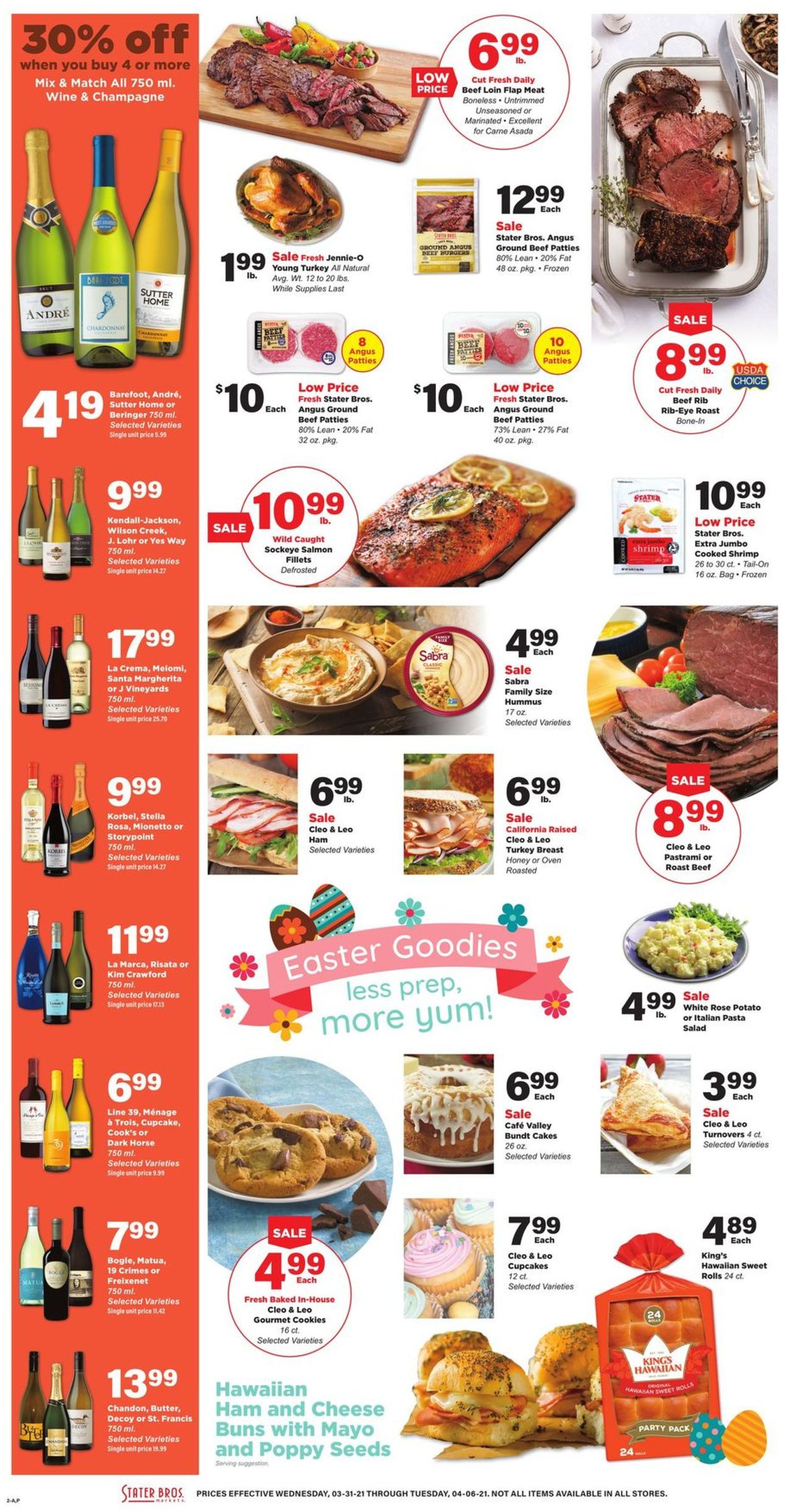 Catalogue Stater Bros. - Easter 2021 Ad from 03/31/2021