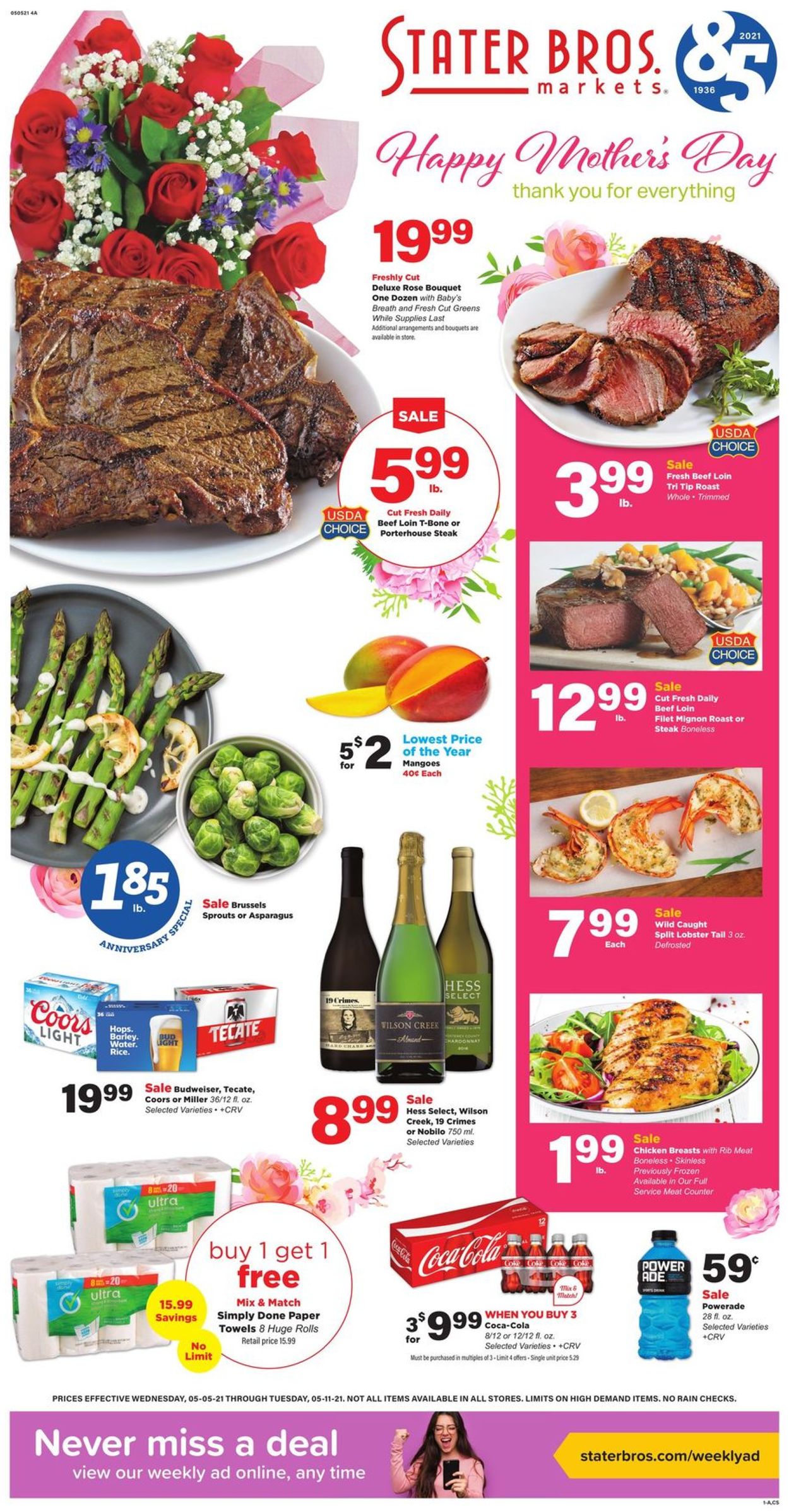 Catalogue Stater Bros. from 05/05/2021
