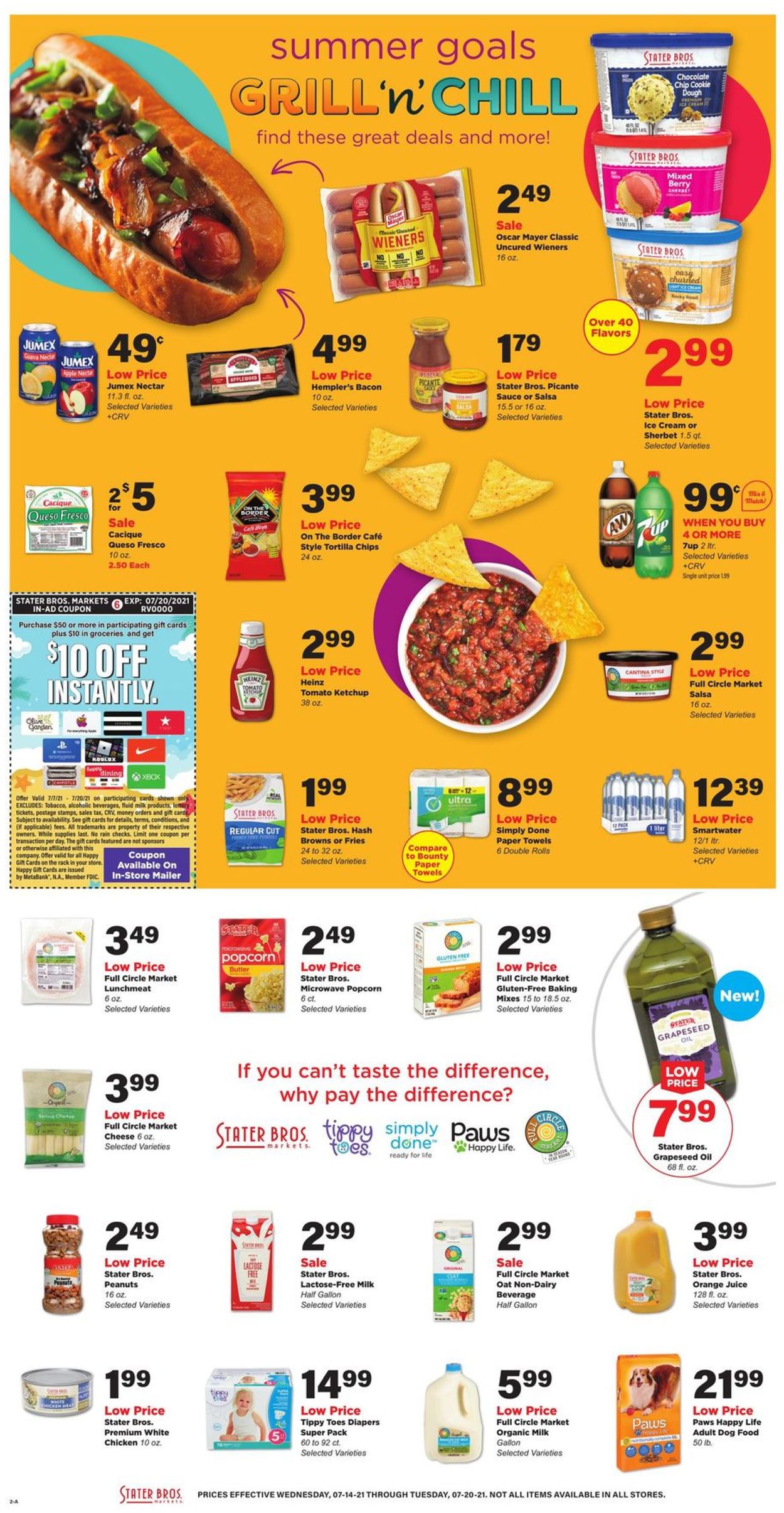 Catalogue Stater Bros. from 07/14/2021