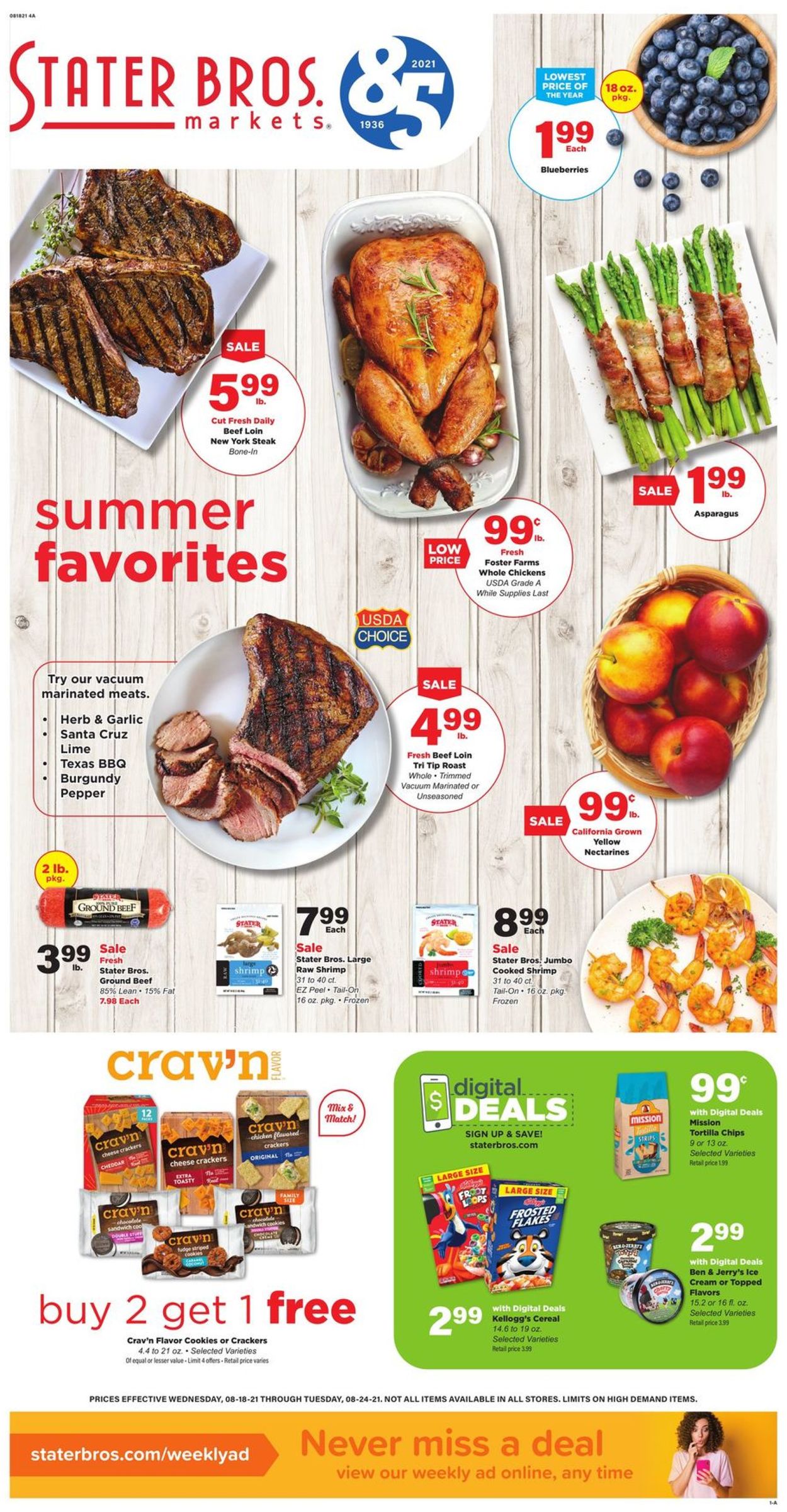 Catalogue Stater Bros. from 08/18/2021