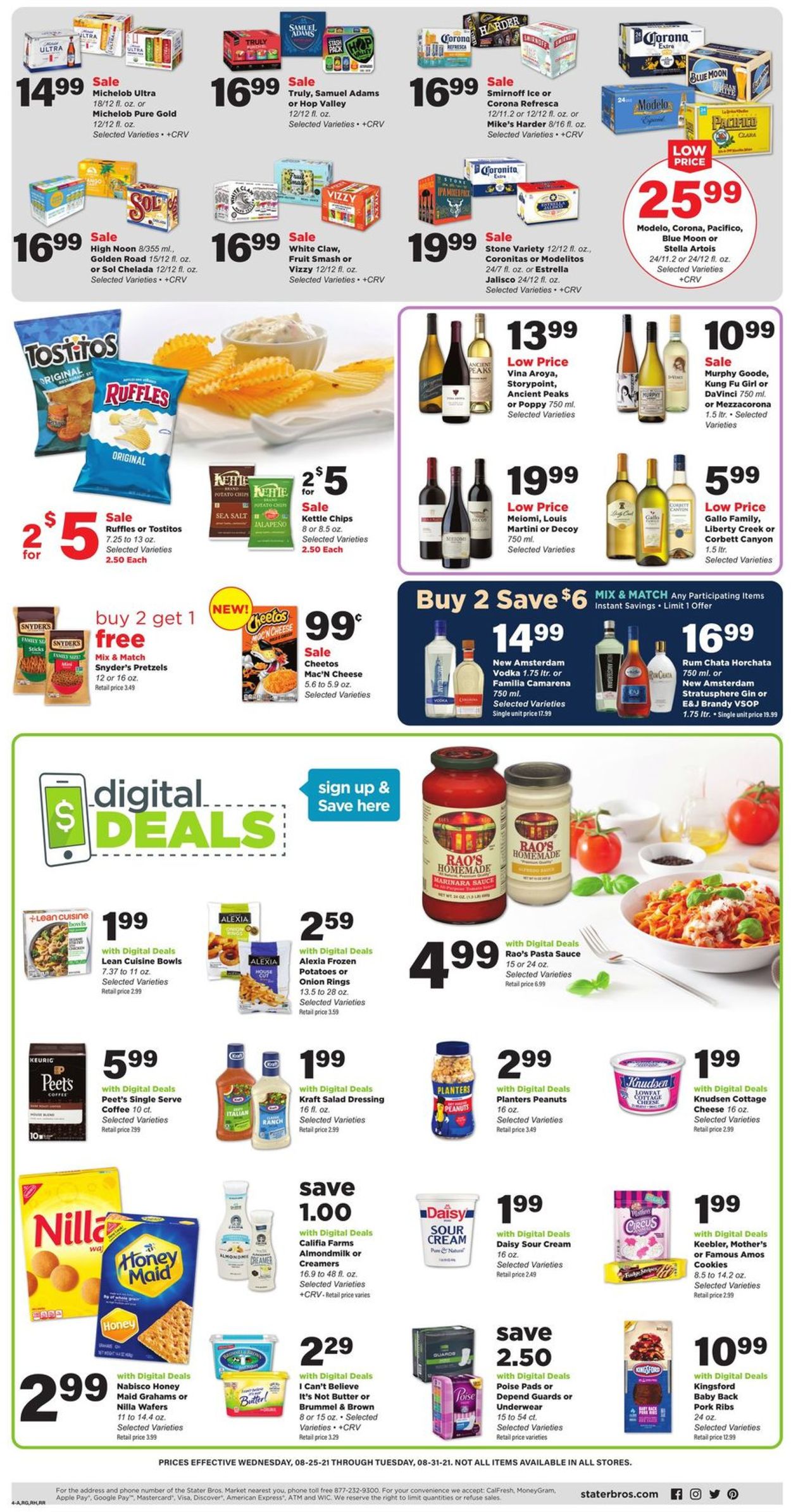 Catalogue Stater Bros. from 08/25/2021
