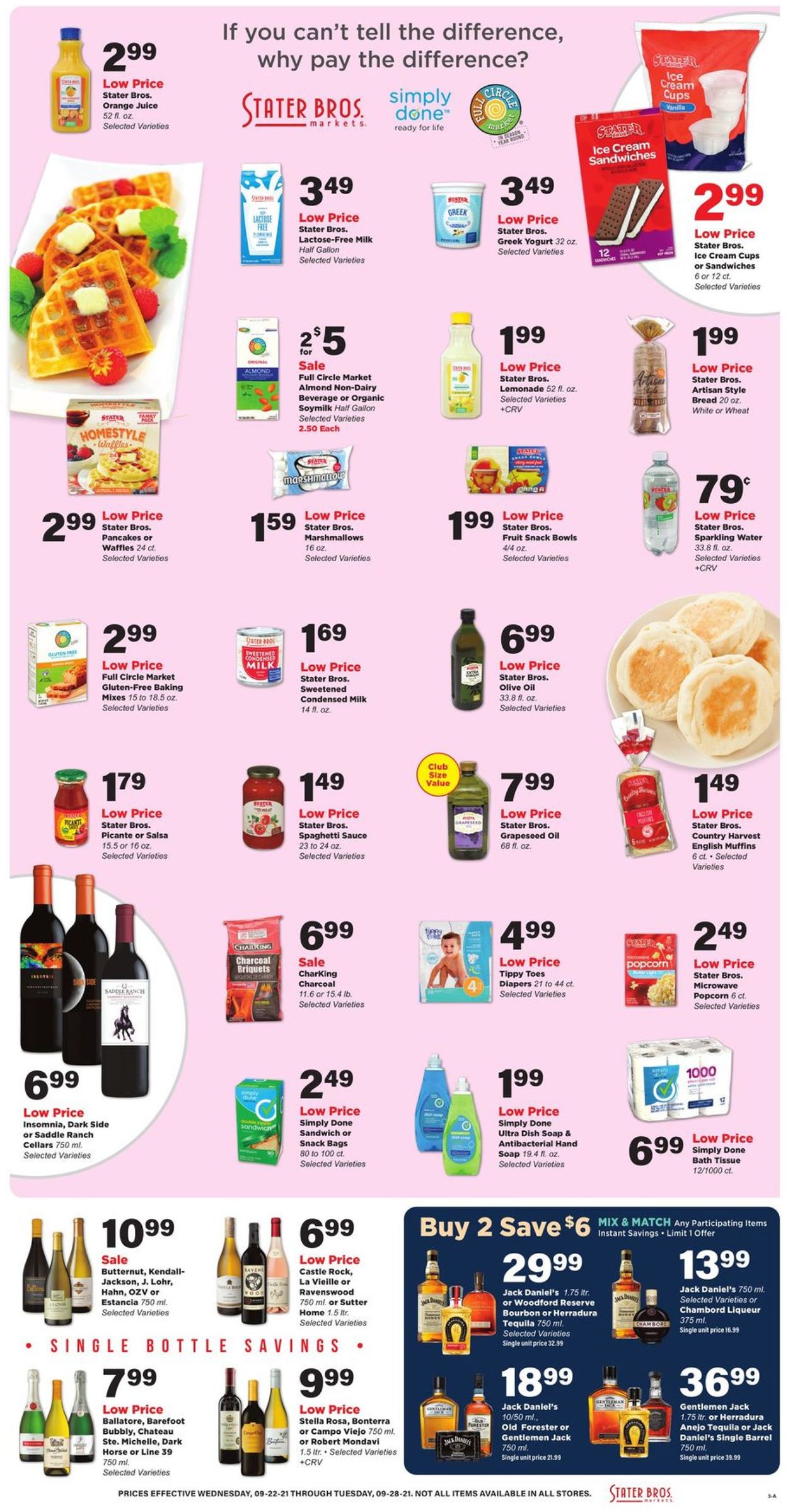 Catalogue Stater Bros. from 09/22/2021