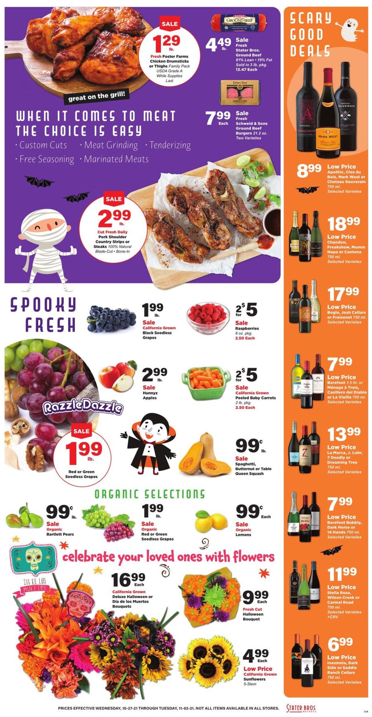 Catalogue Stater Bros. HALLOWEEN 2021 from 10/27/2021
