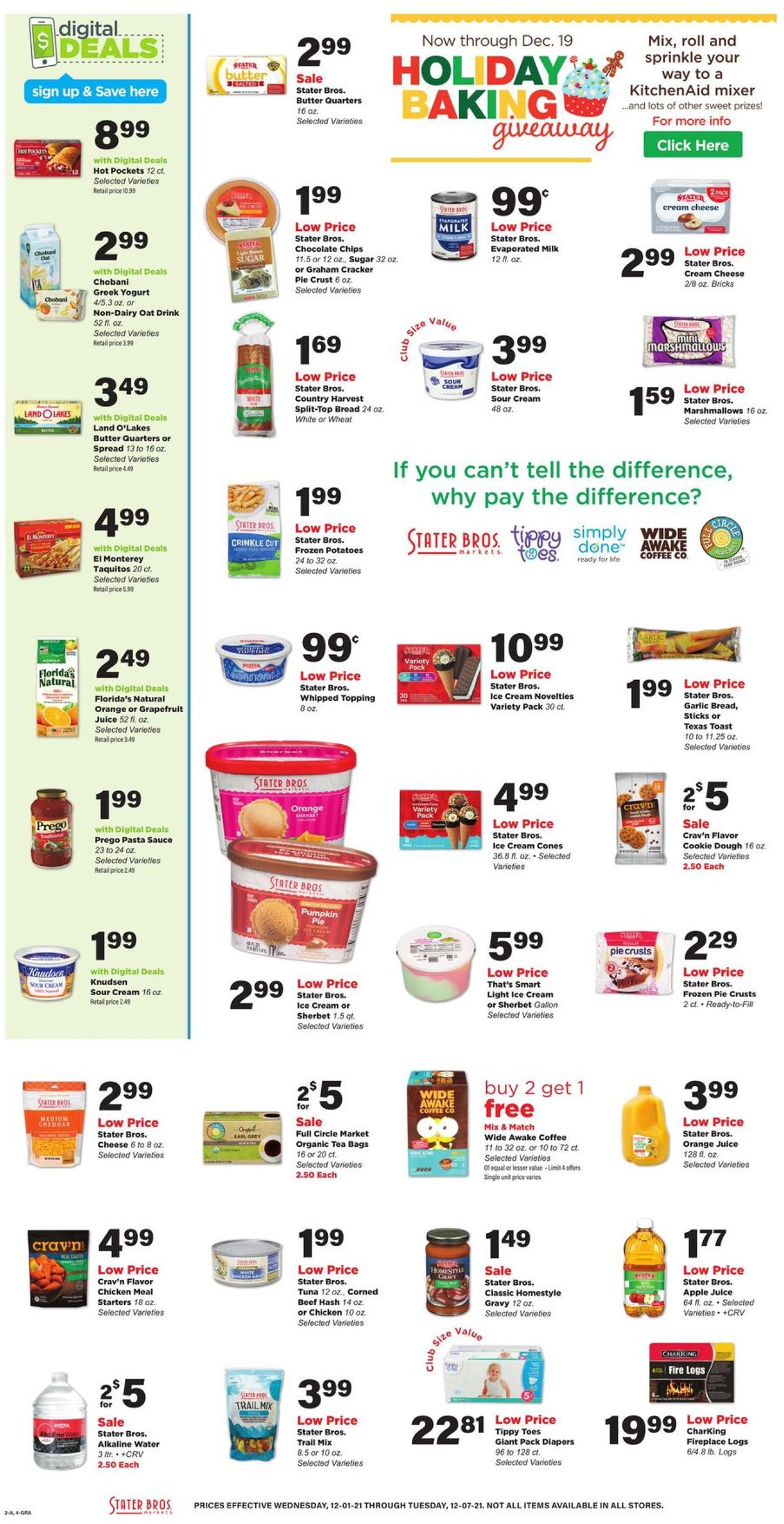 Catalogue Stater Bros. from 12/01/2021