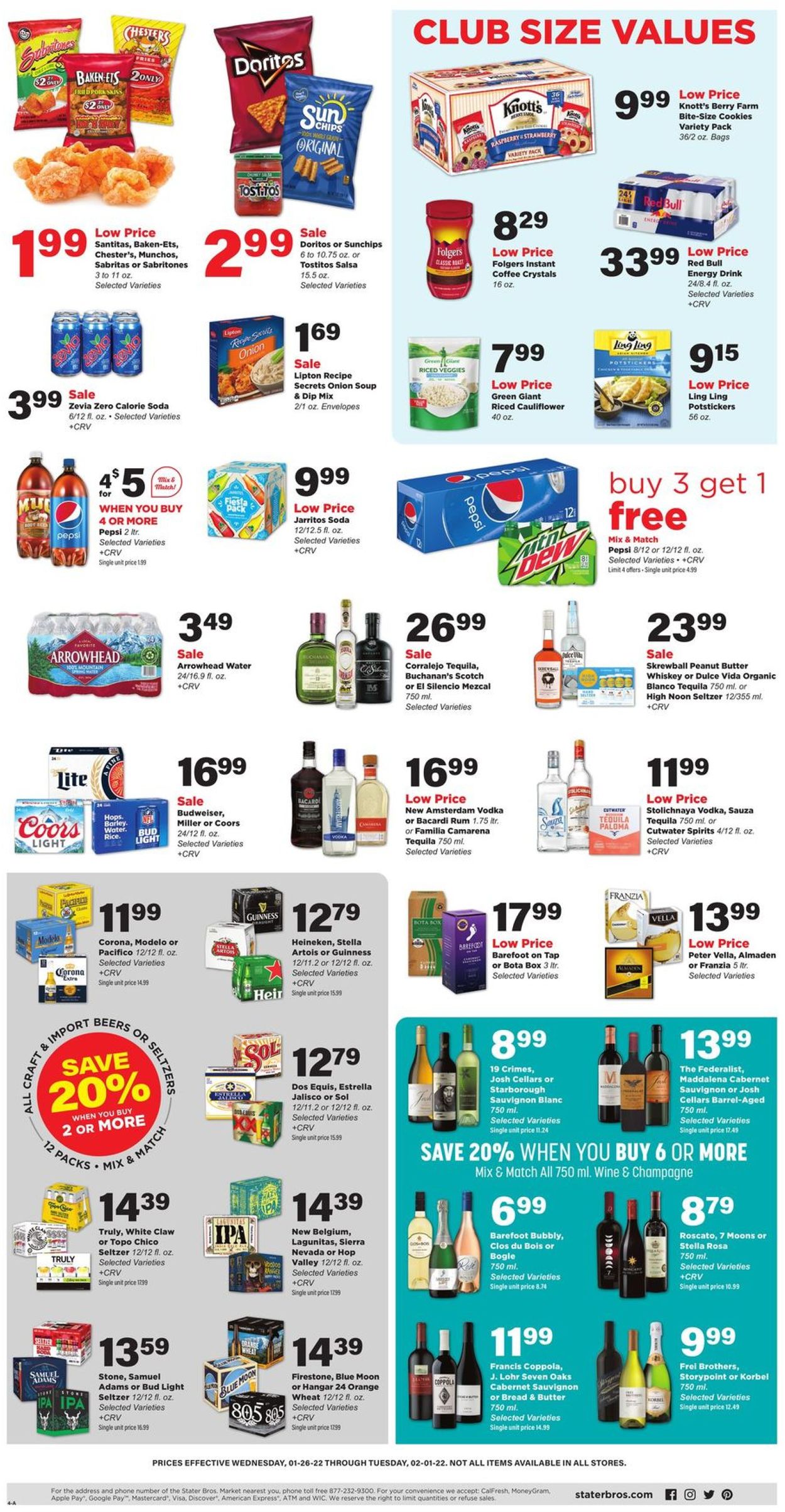 Catalogue Stater Bros. from 01/26/2022