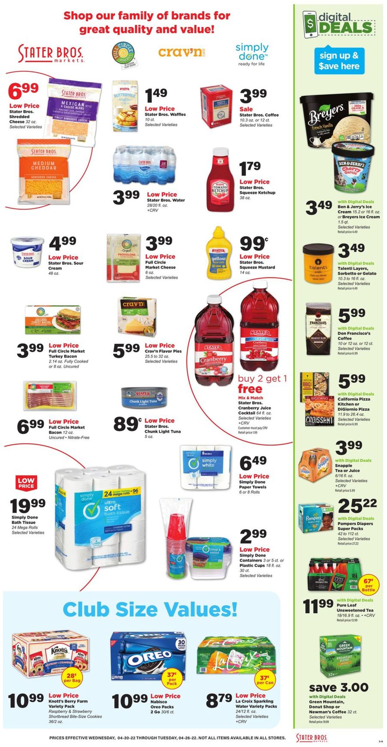 Catalogue Stater Bros. from 04/20/2022