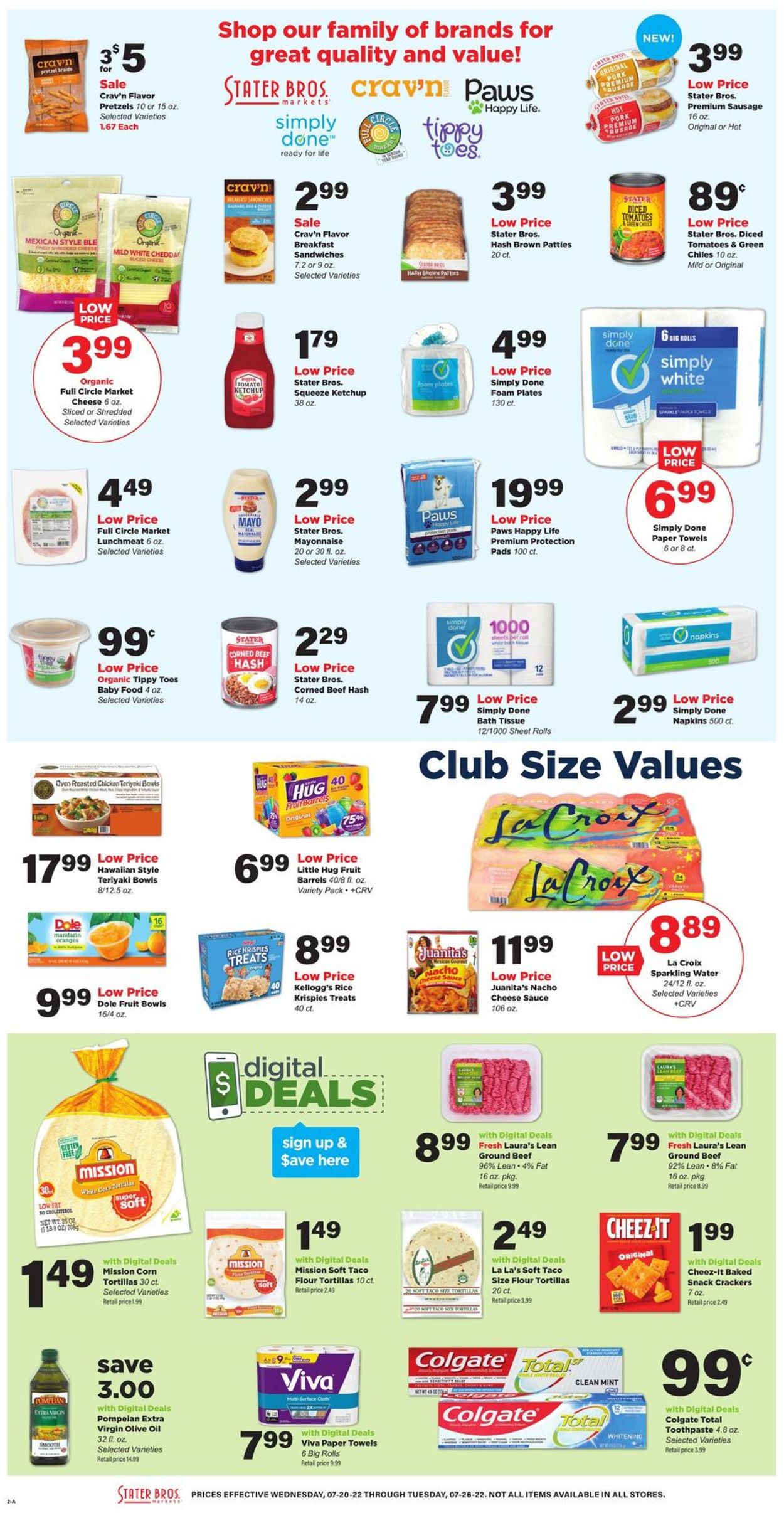 Catalogue Stater Bros. from 07/20/2022