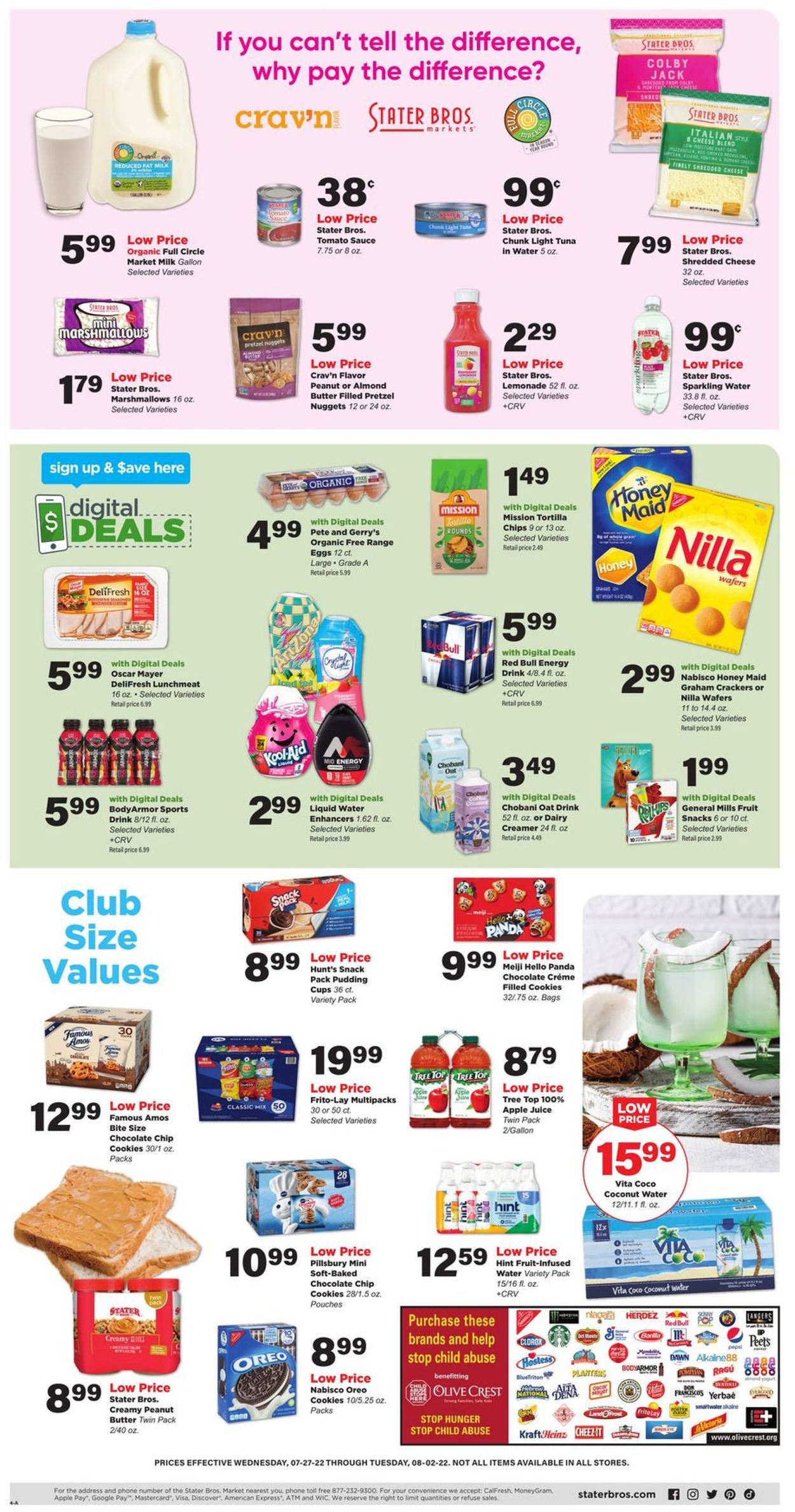 Catalogue Stater Bros. from 07/27/2022