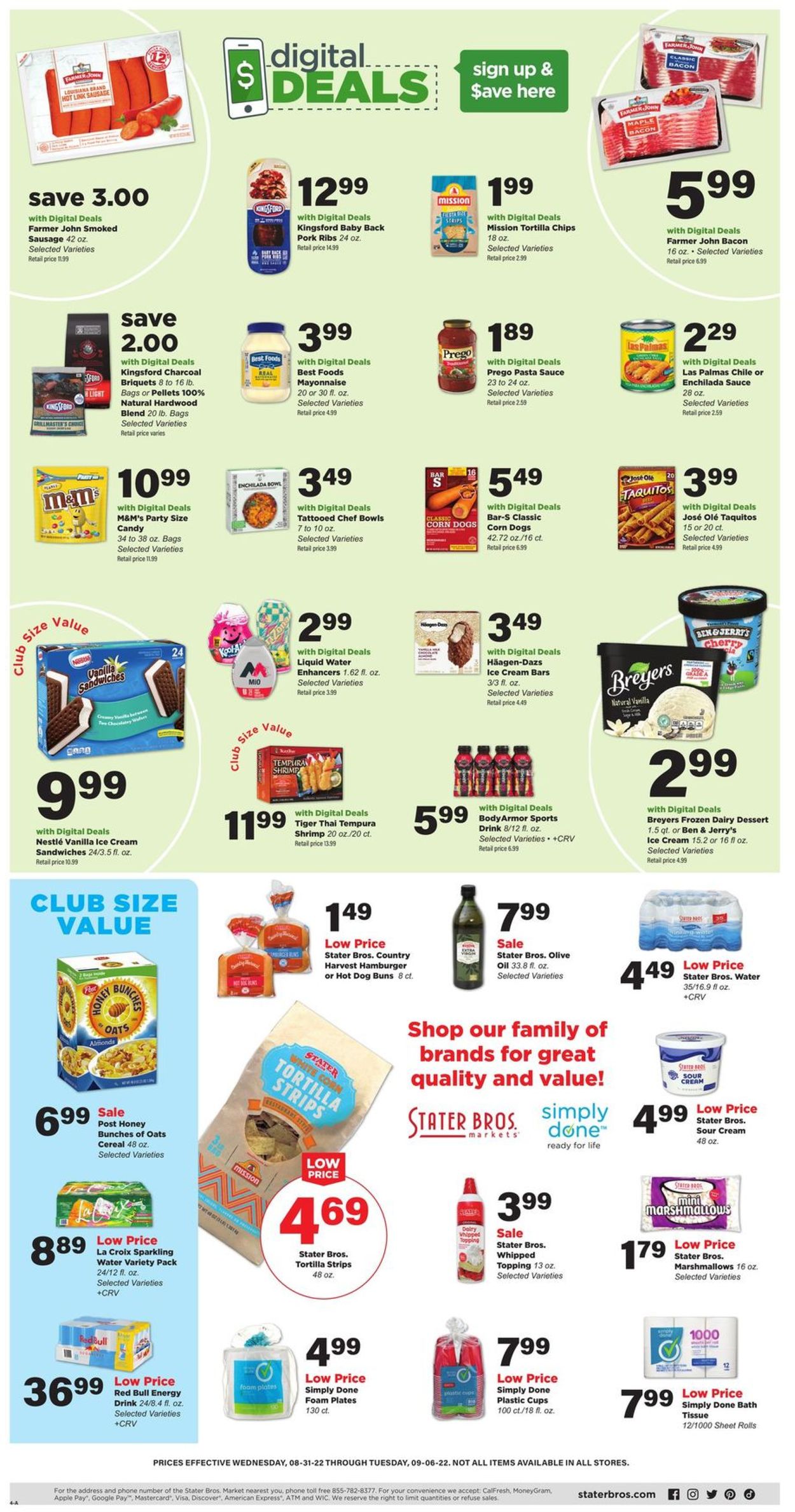 Catalogue Stater Bros. from 08/31/2022